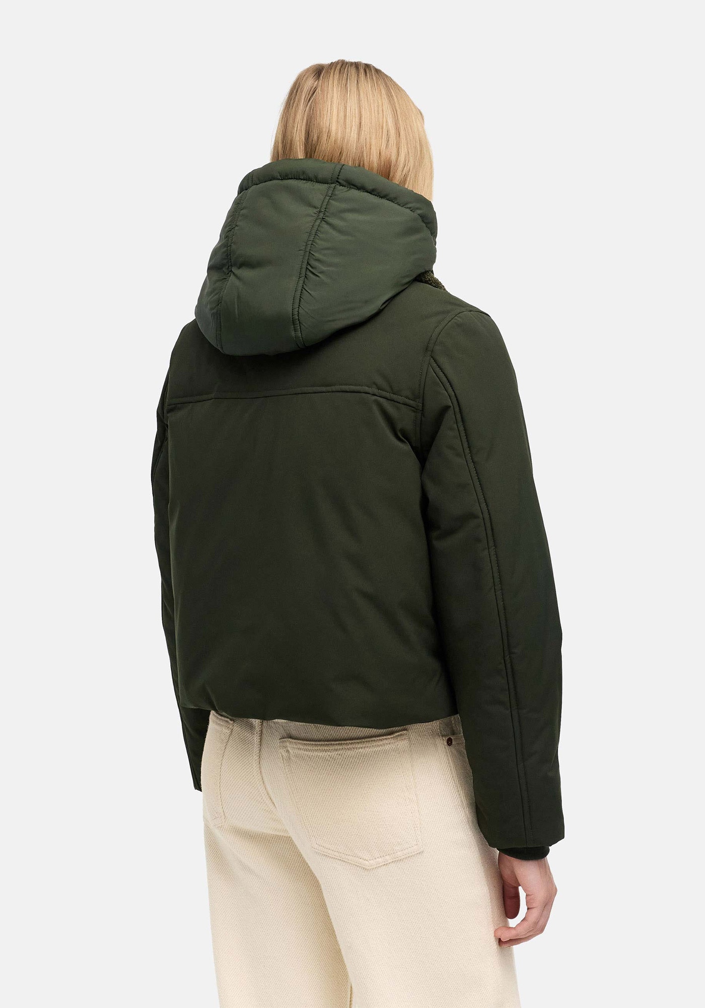 Marikoo Winterjacke »Yurinaa« mit Kapuze Damen Pufferjacke warm mit Kapuze und kuscheligem Kragen