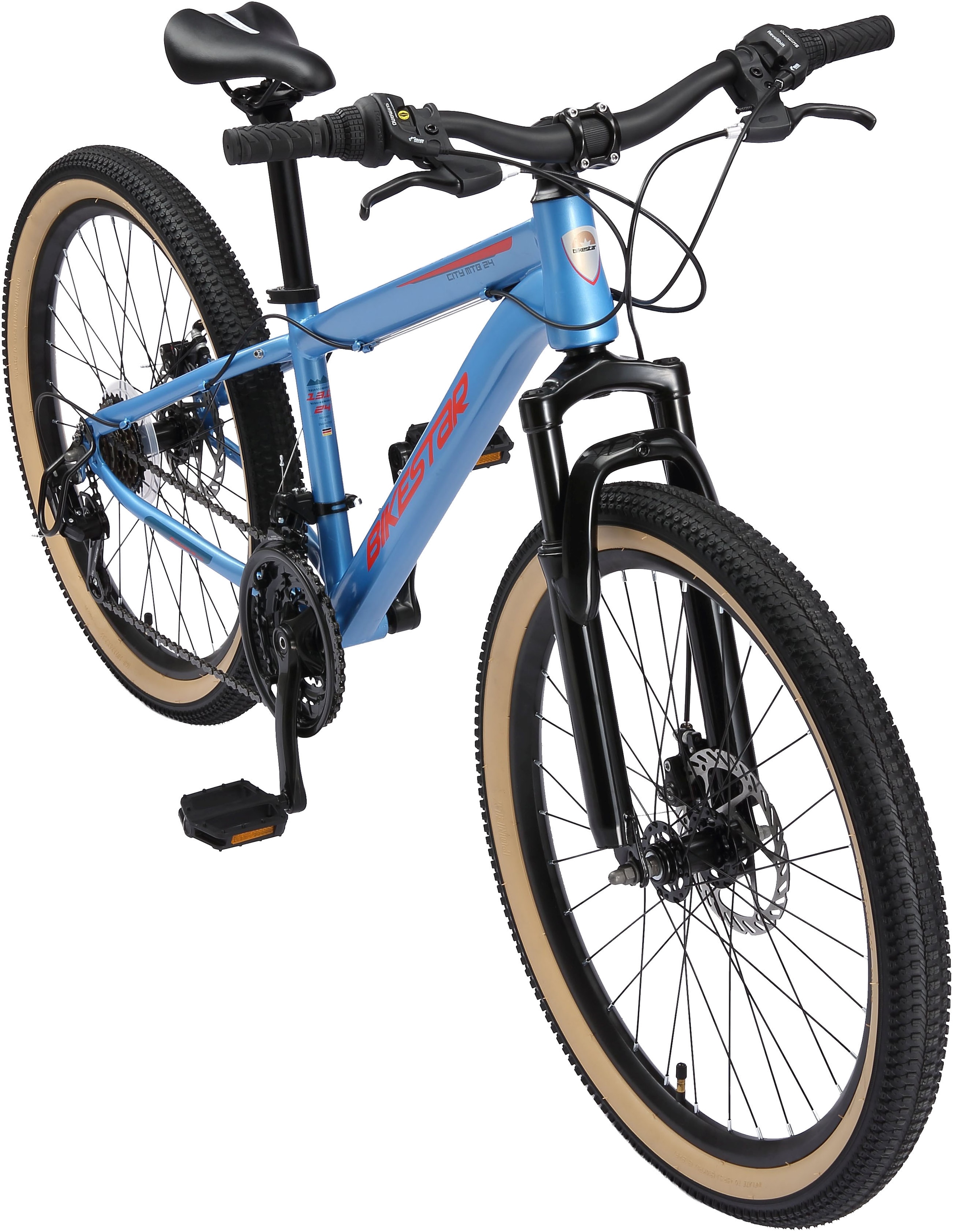 Bikestar Jugendfahrrad, 21 Gang, Shimano, RD-TY21 Schaltwerk, Kettenschaltung