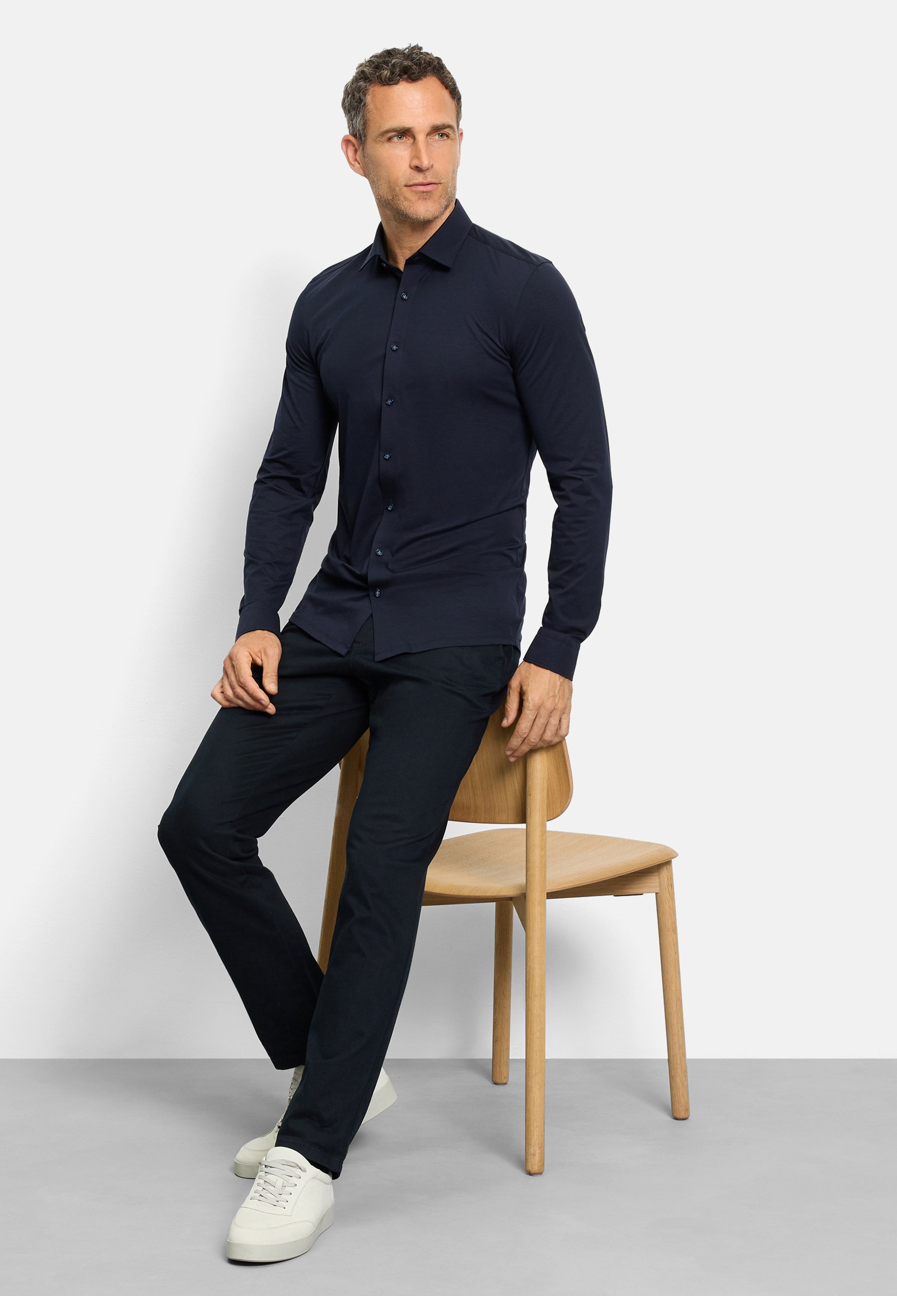 OLYMP No. Six 24/Seven Shirt Navy 2