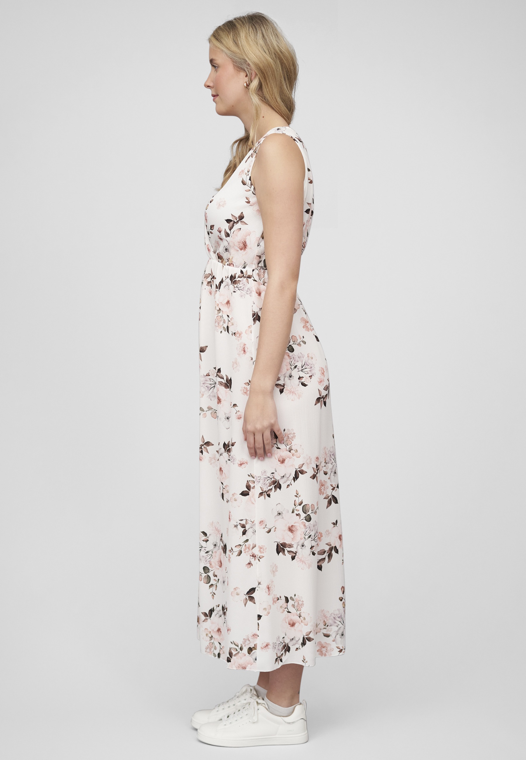 CLOUD 5IVE Shirtkleid »CLOUD 5IVE Maxi Kleid in Wickeloptik mit Blumen All Over Print« 1 Stk. tlg.