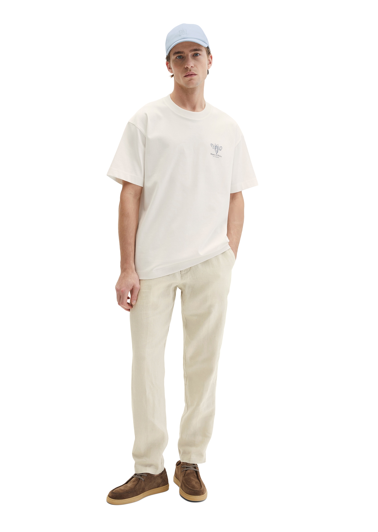 Marc O'Polo T-Shirt loose fit mit beidseitigen Insektenprints