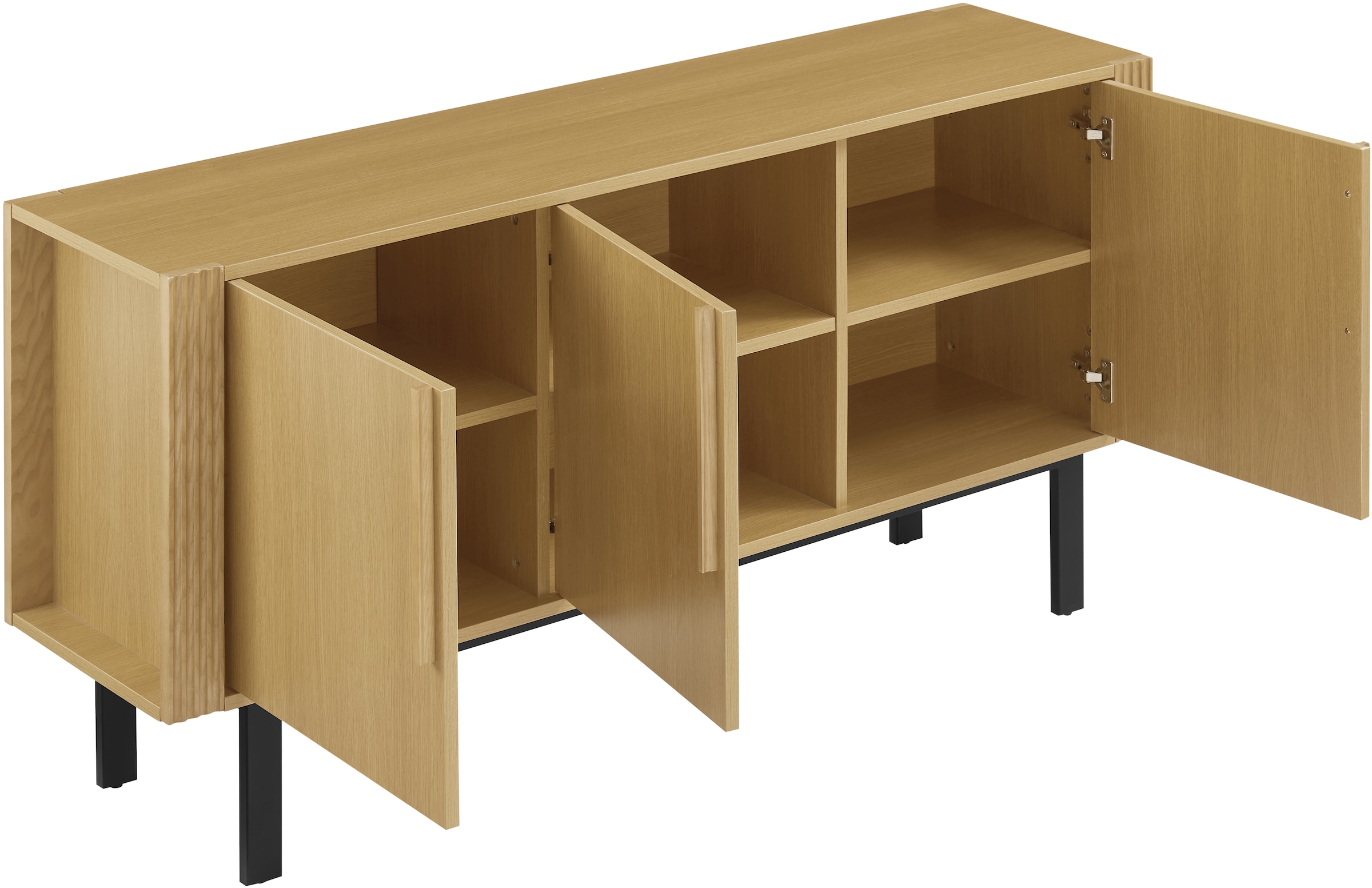 OTTO home Sideboard »Stiven« Eukalyptus und Esche, kombiniert mit Melamin, MDF und ABS-Kunststoff