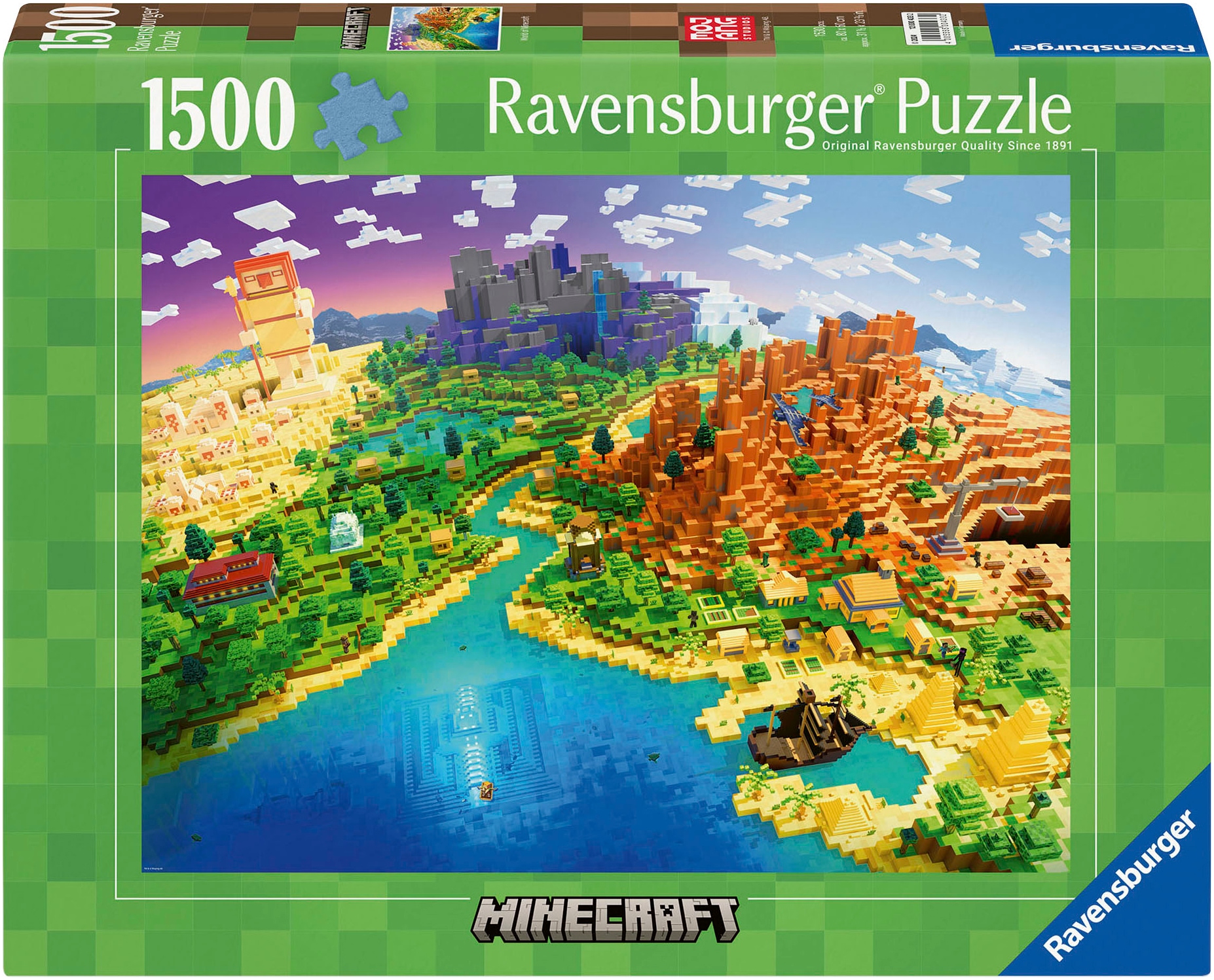 Puzzle »World of Minecraft«, Made in Germany; FSC® - schützt Wald - weltweit