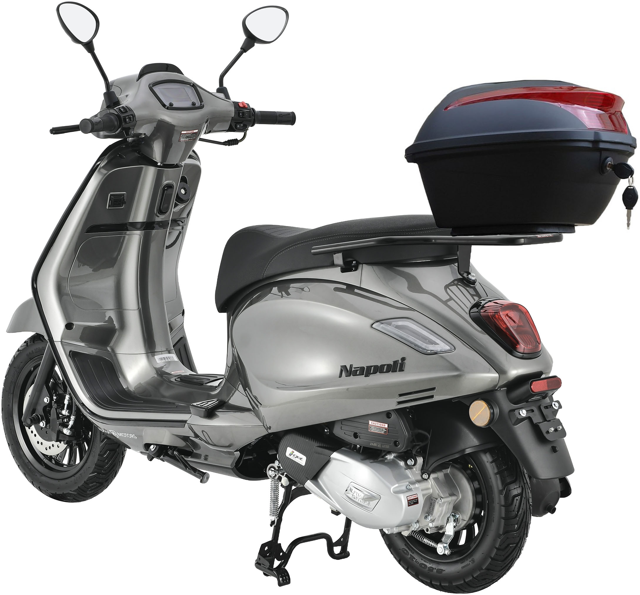 Alpha Motors Motorroller »Napoli 125 ccm 85 km/h EURO 5+ (mit/ohne Topcase)«, 125 cm³, 85 km/h, Euro 5, 9,38 PS