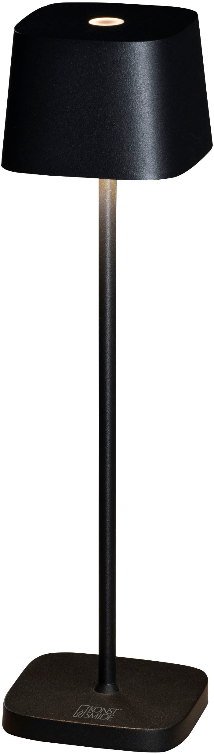 KONSTSMIDE LED Tischleuchte »Capri-Mini«, Capri-Mini USB-Tischl. schwarz, 2700/3000K, dimmbar, eckig