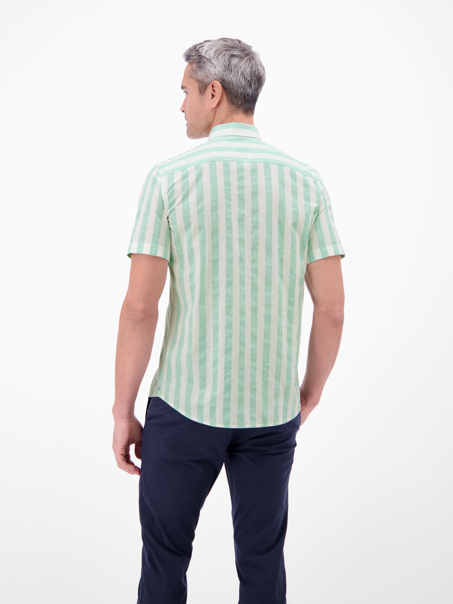 LERROS Kurzarmhemd "Gestreiftes Kurzarmhemd aus Baumwollmix" günstig online kaufen