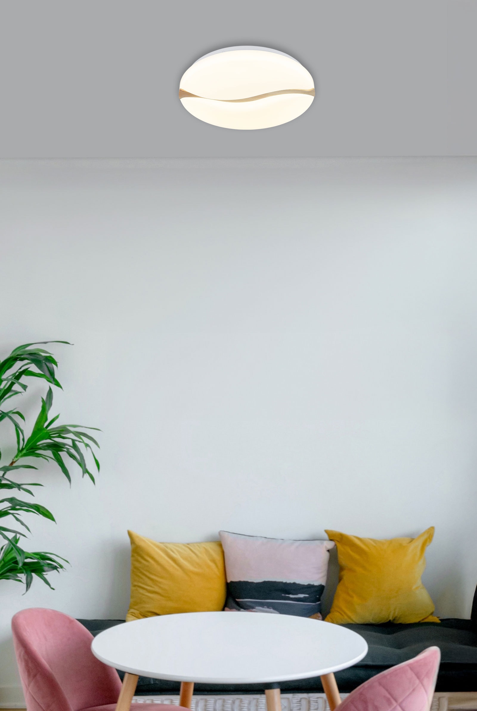 GLOBO LIGHTING Deckenleuchte »LETICIA« LED-Modul 1 Stk. warmweiß - kaltweiß Deckenlampe Wohnzimmer-Leuchte Schlafzimmer-Leuchte Flur Küche