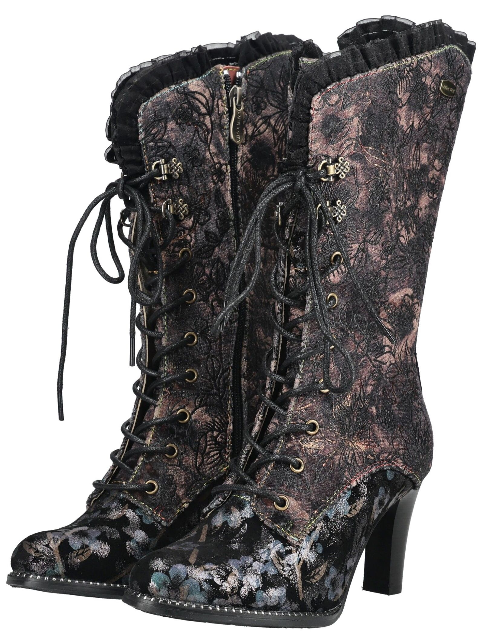 LAURA VITA High-Heel-Stiefel »LAURA VITA Stiefel Leder/Textil«