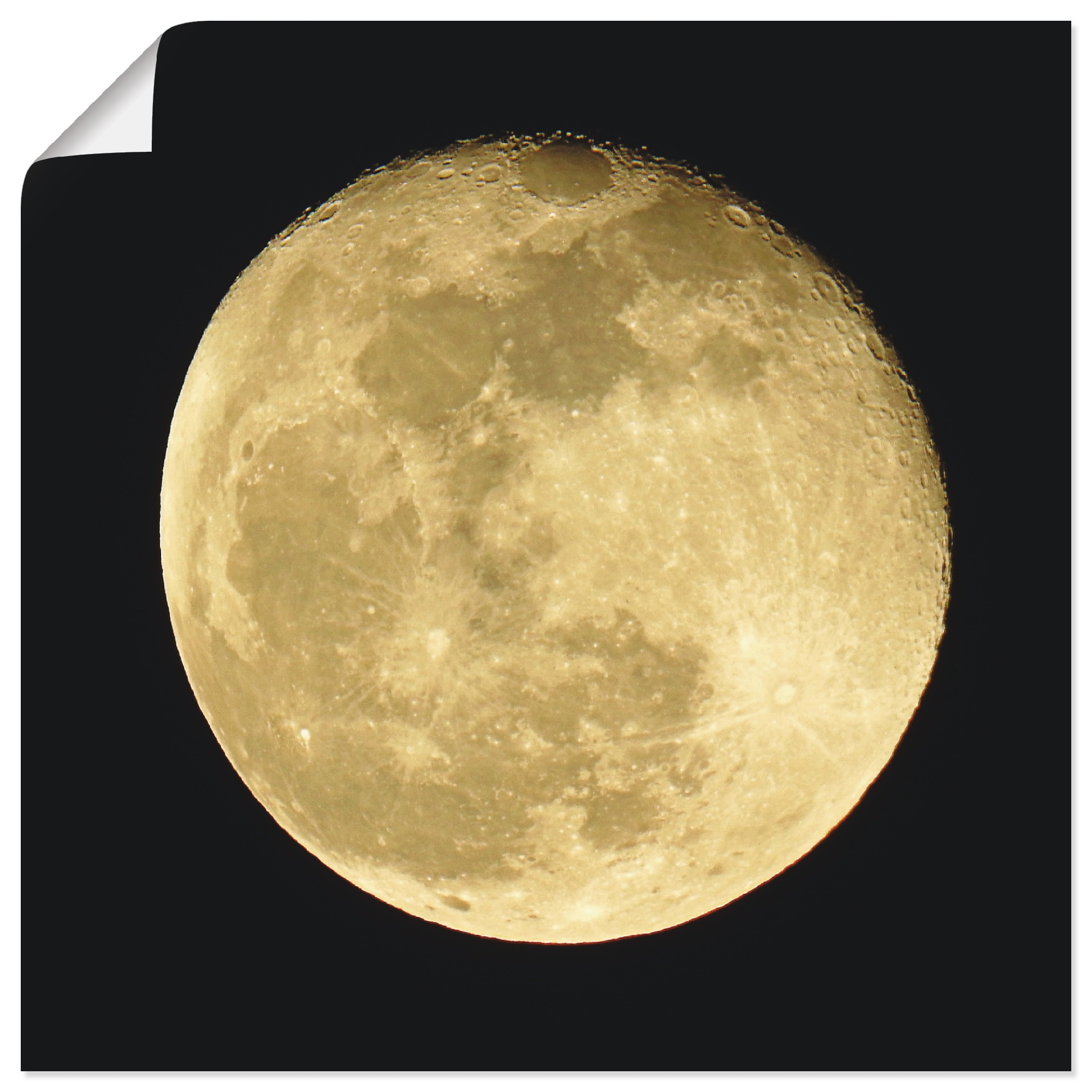 Artland Wandbild »Mond«, Weltraum, (1 St.), als Leinwandbild, Poster, Wandaufkleber in verschied. Größen
