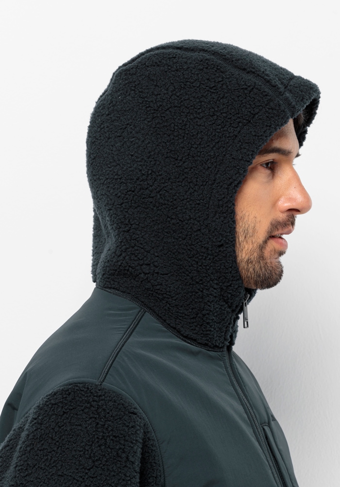 Jack Wolfskin Fleecejacke »FELSLICHT HOODED JKT M«, mit Kapuze