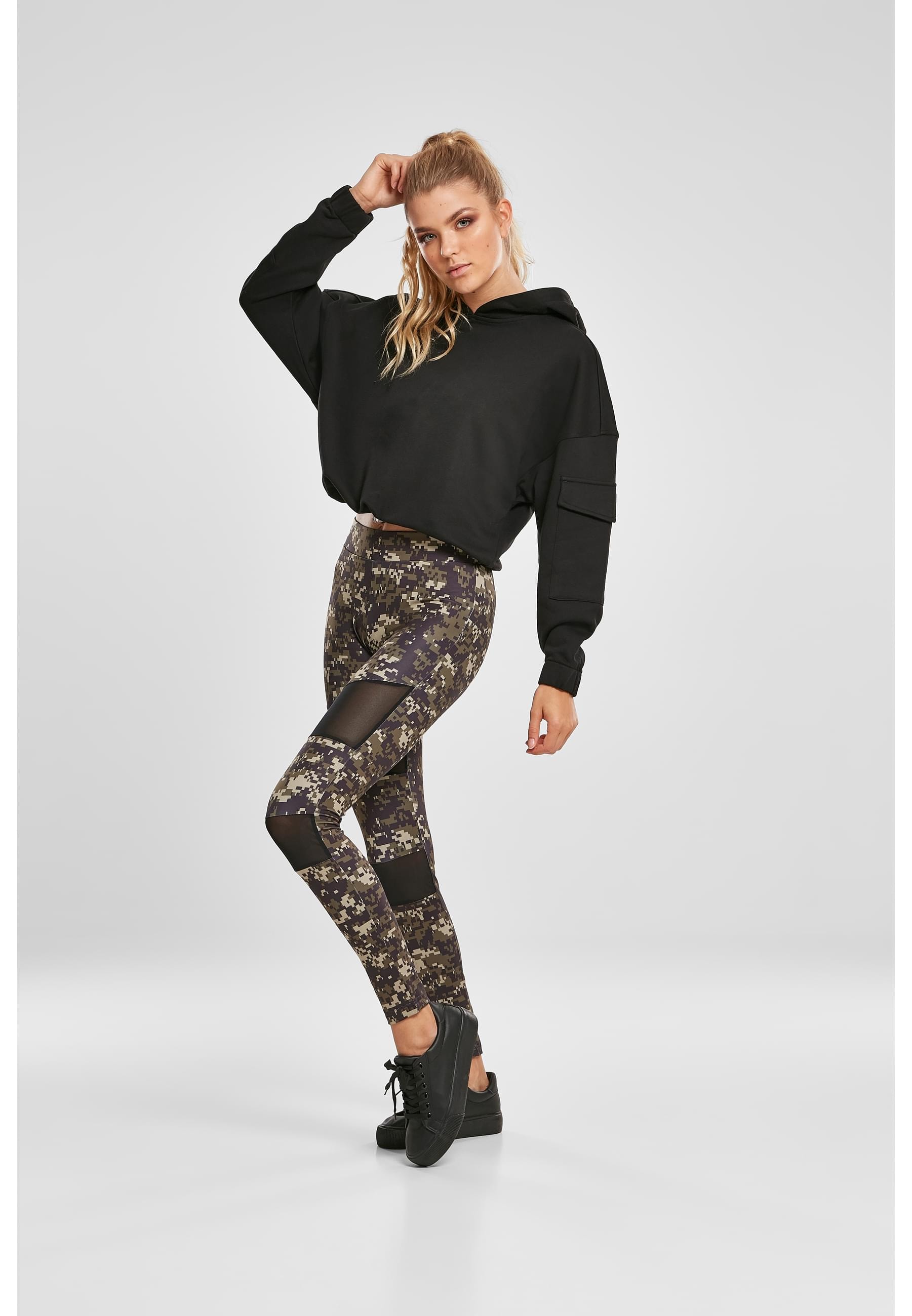 URBAN CLASSICS Leggings »Urban Classics Damen Ladies Camo Tech Mesh Leggings«, (1 tlg.)