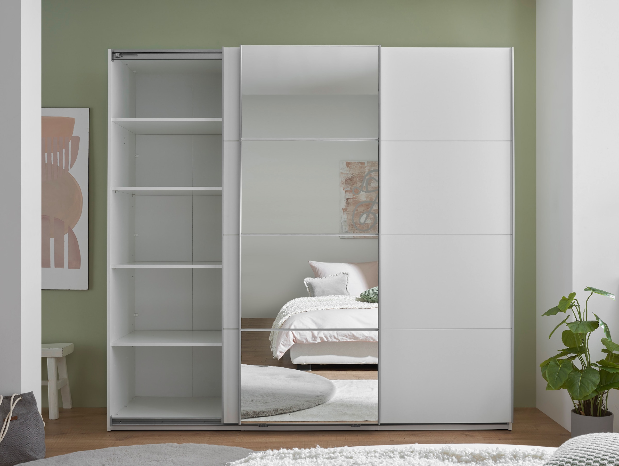 Schlafkontor Schwebetürenschrank »Carano Kleiderschrank, Schiebetürenschrank mit Spiegeltür«