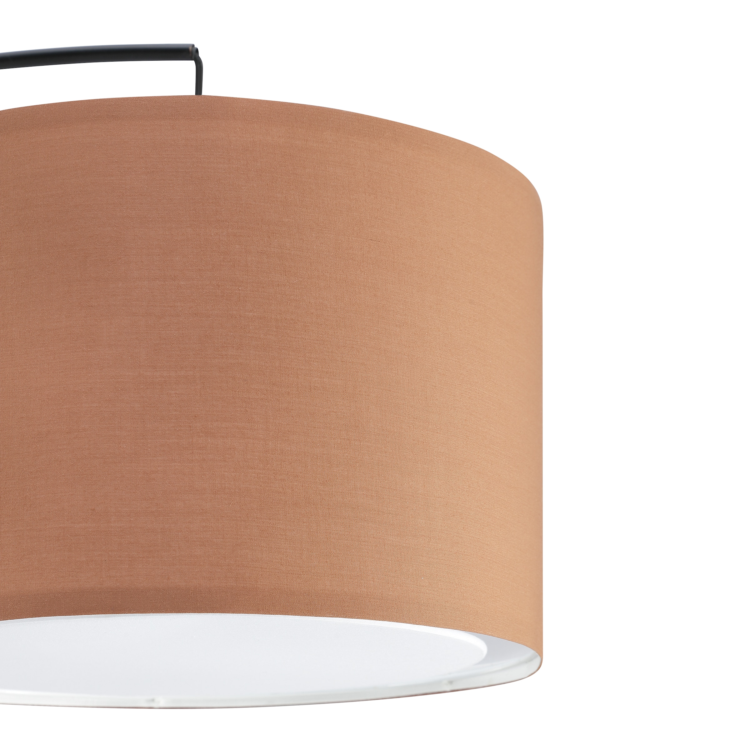 OTTO home Stehlampe »Stellan« E27 1 Stk. Bogenlampe Textilschirm Stoff Ø 36cm