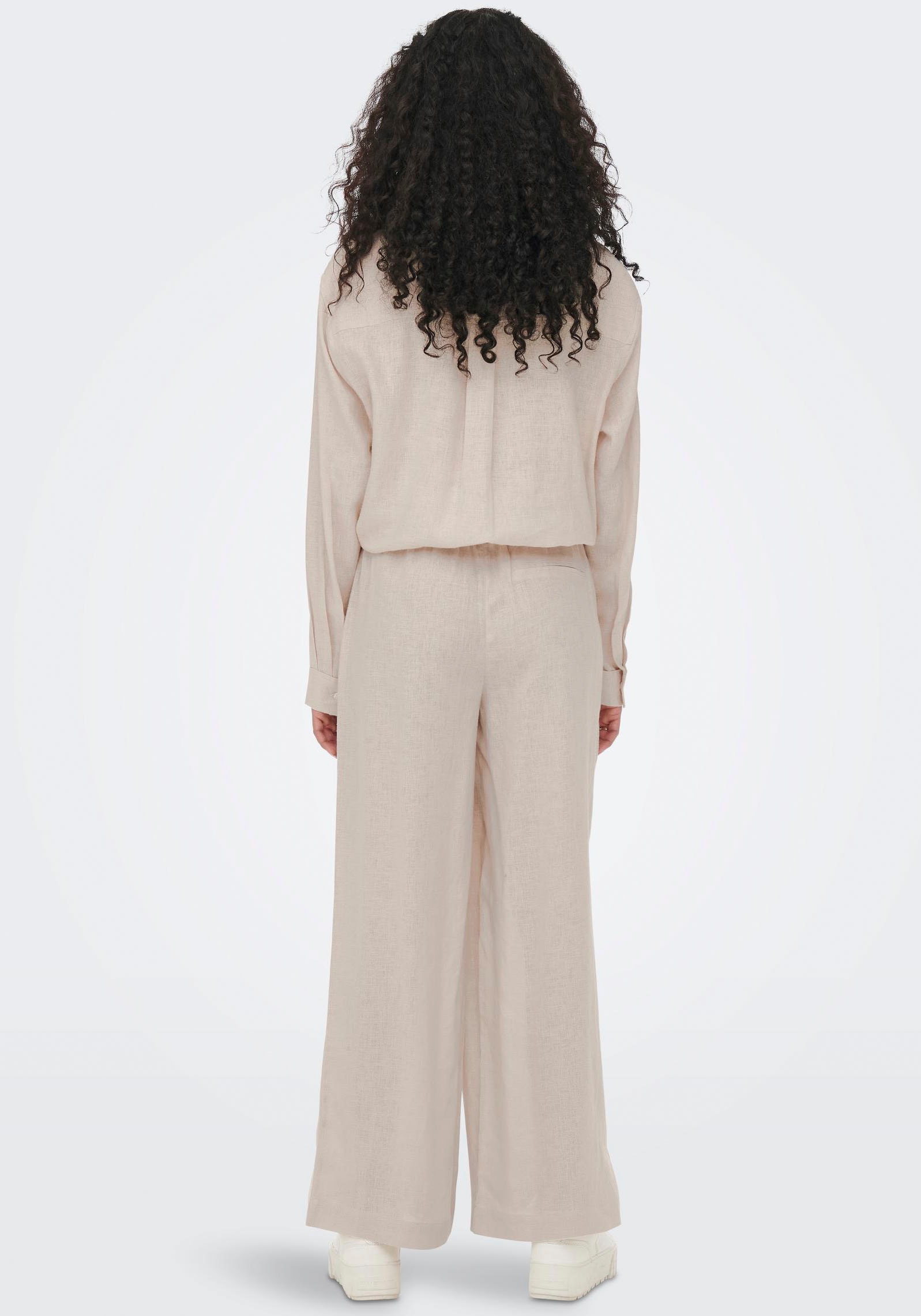 ONLY Schlupfhose "ONLTOKYO HW LINEN BLEND ST PANT", Sommerhose, mit Leinen günstig online kaufen