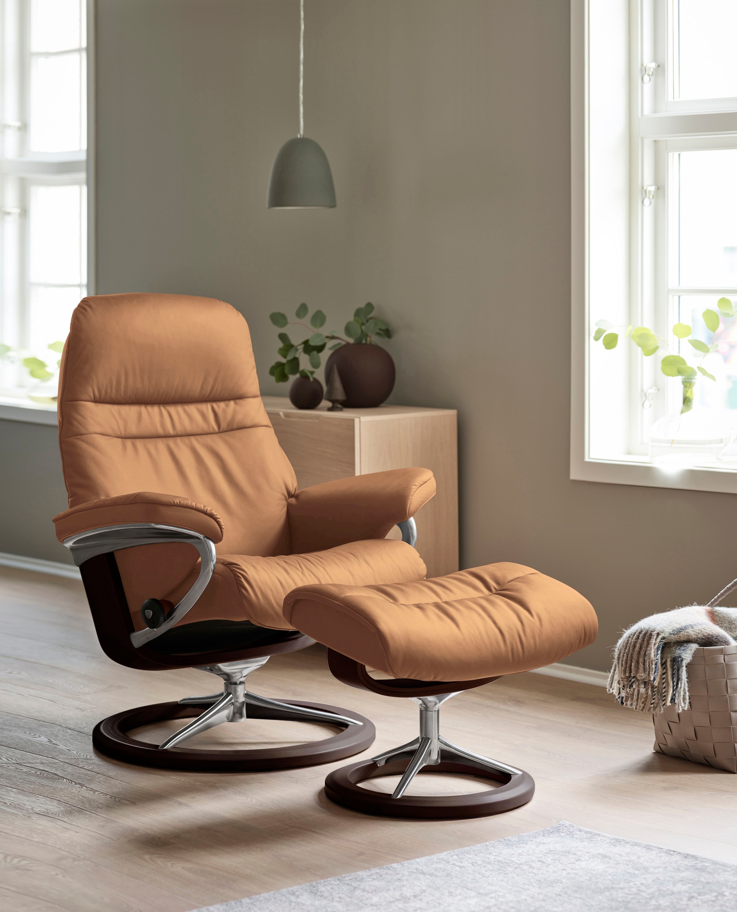 Stressless® Relaxsessel »Sunrise«, mit Signature Base, Größe L, Gestell Braun