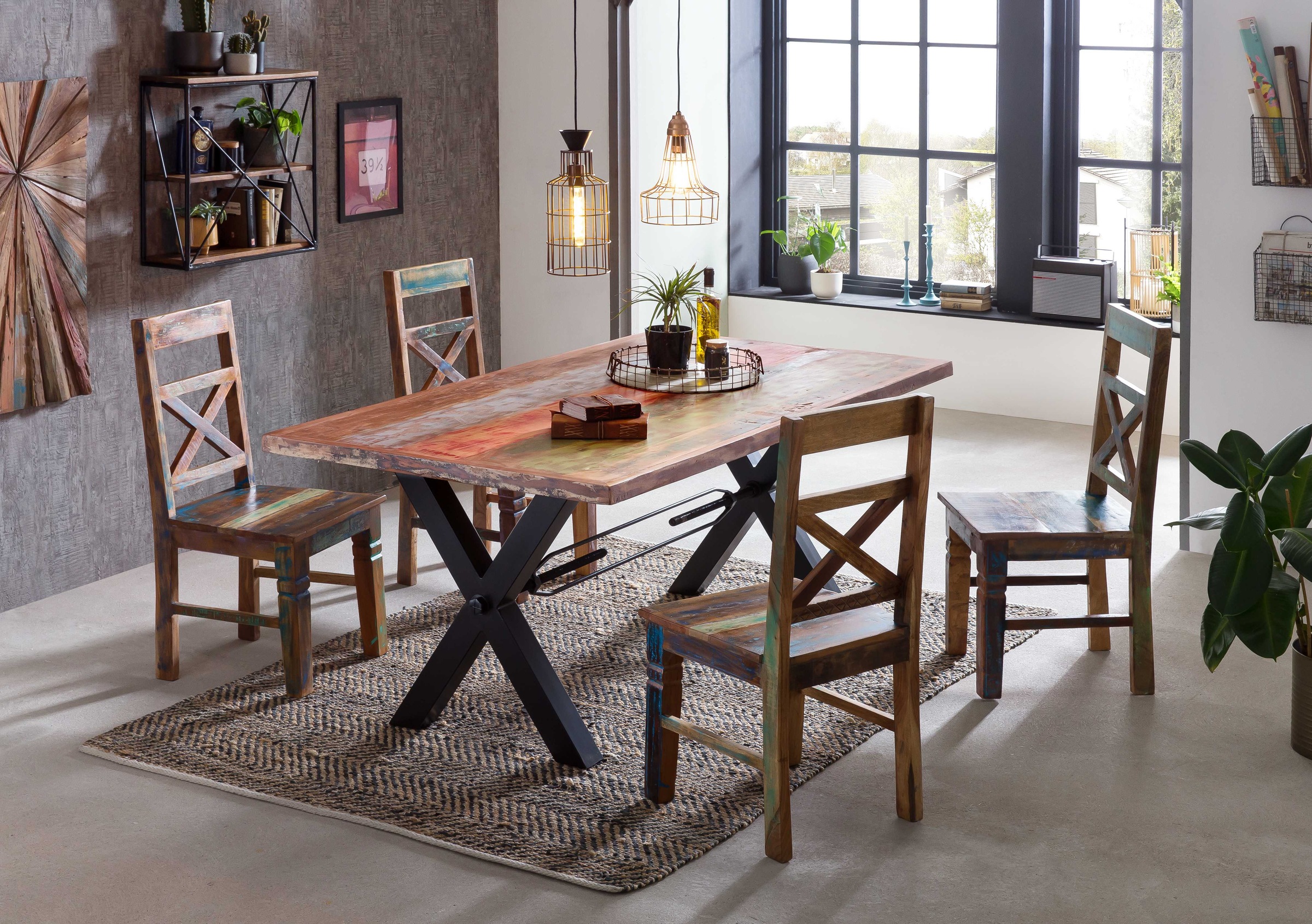 SIT Tischbein, (1 St.), im Industrial-Stil