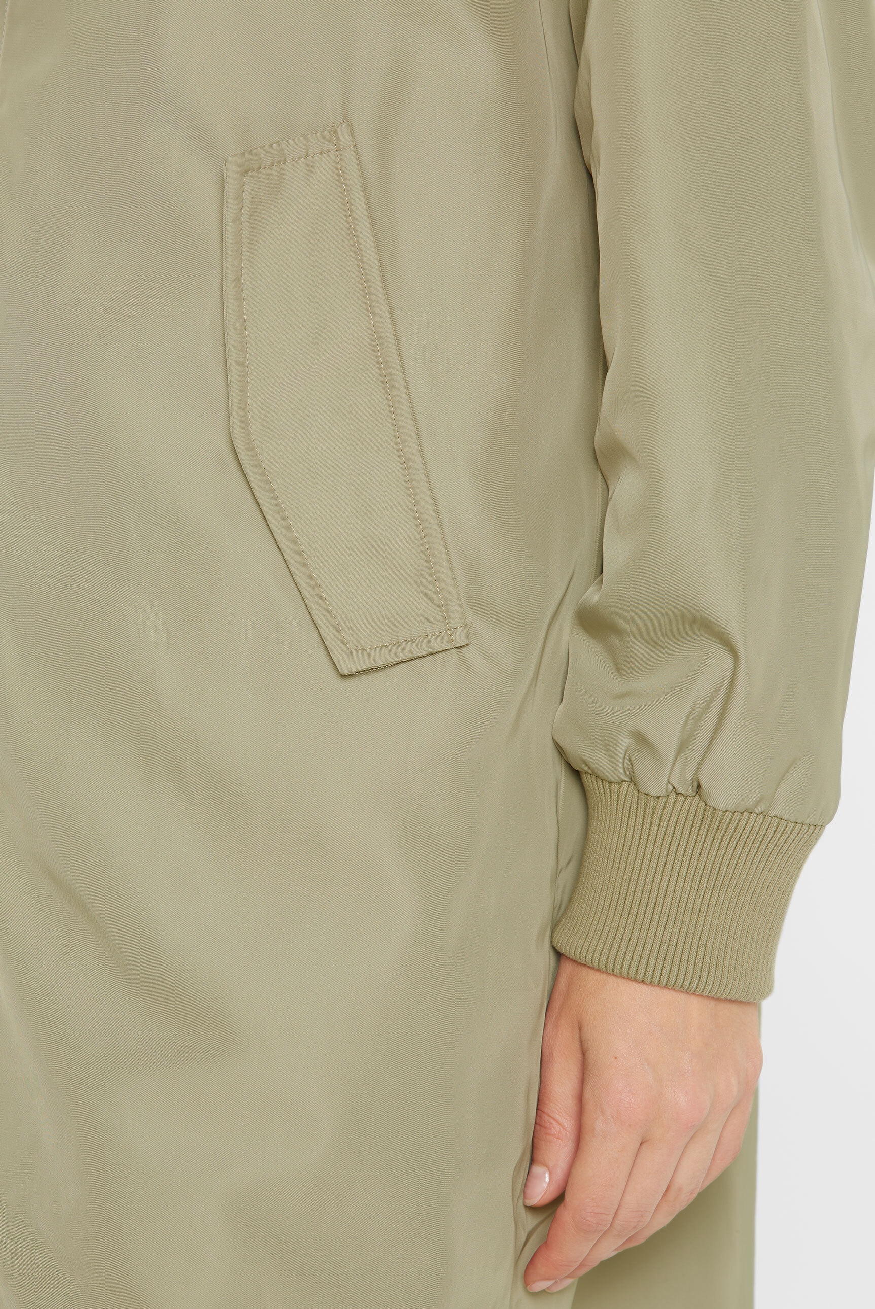 SENSES.THE LABEL Langjacke, ohne Kapuze, mit Two-Way-Zipper