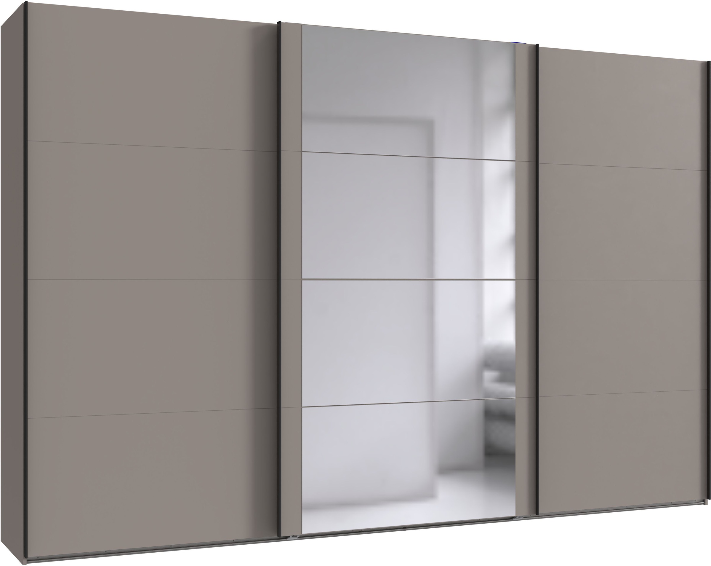Schwebetürenschrank WIMEX, B:360cm H:236cm T:64cm, schwarz, Schränke, "Bern Schiebetürenschrank TOPSELLER", Schrank mit zusätzlicher