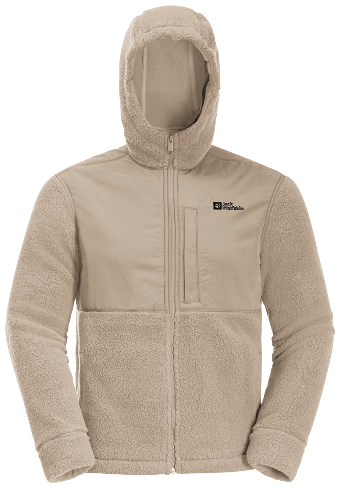 Jack Wolfskin Fleecejacke »FELSLICHT HOODED JKT M«, mit Kapuze