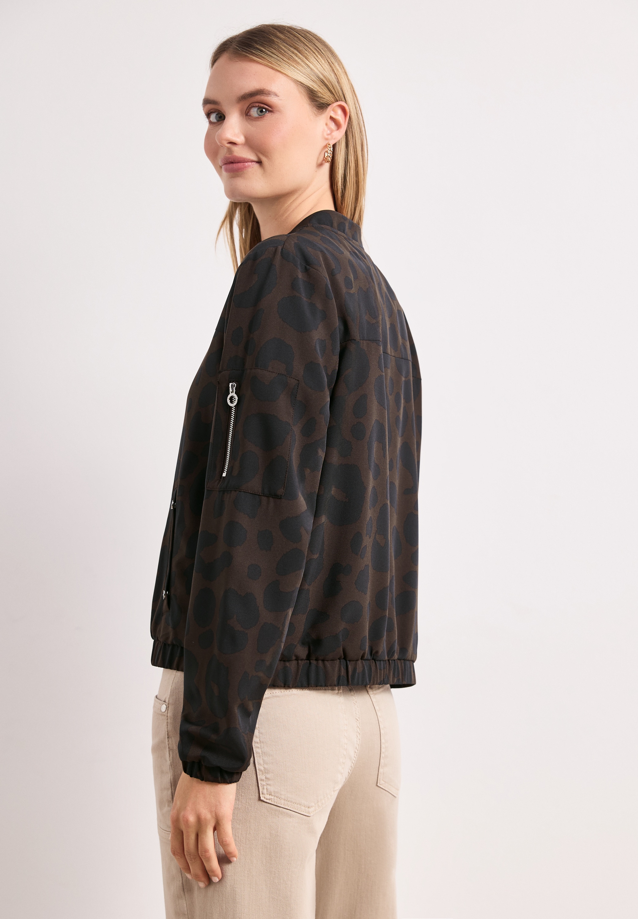 STREET ONE Blouson ohne Kapuze aus softem Materialmix