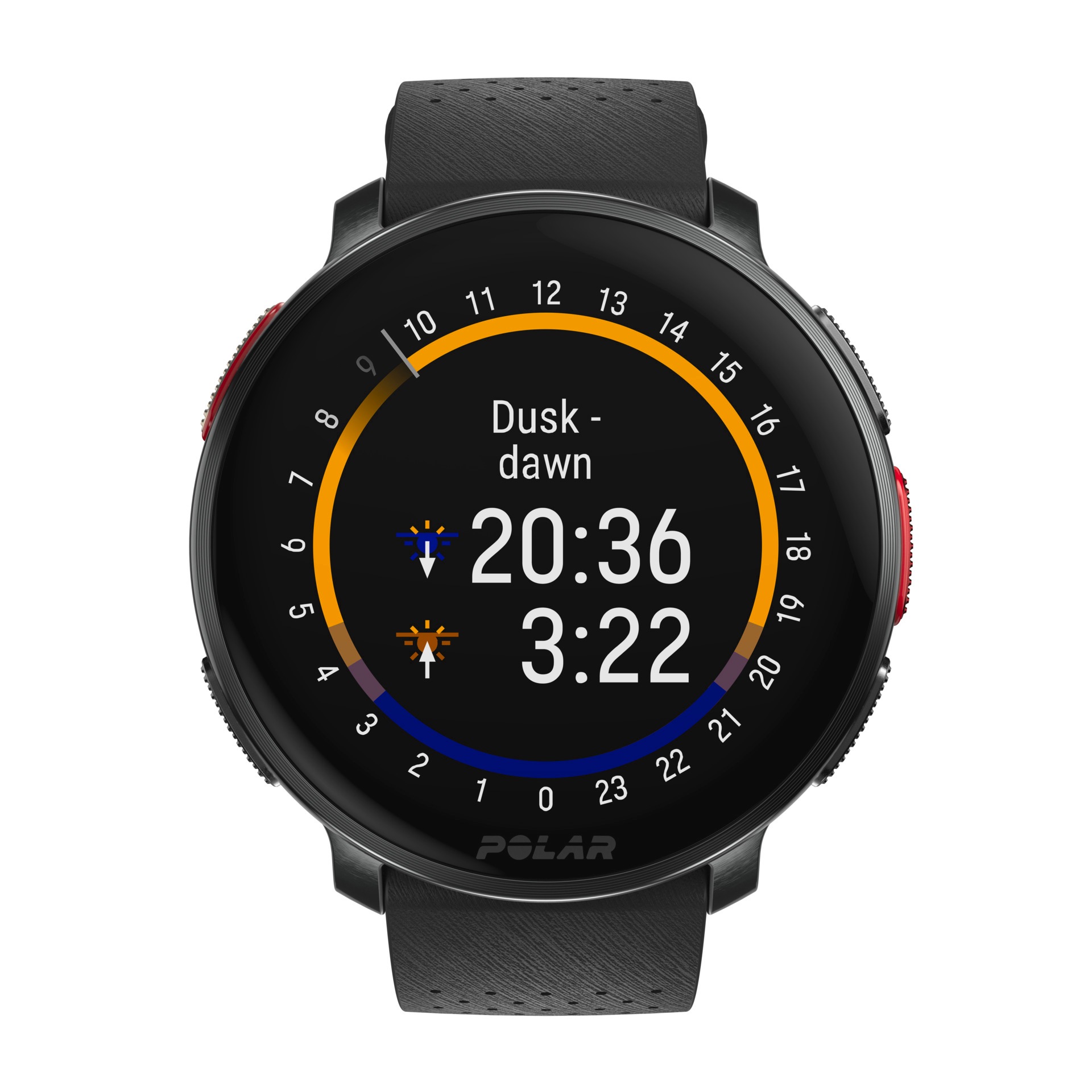 Polar Smartwatch »VANTAGE V3«, (3,5 cm / 1,39 Zoll), 32 GB, Premium-Multisportuhr Silikon-Armband S-L)