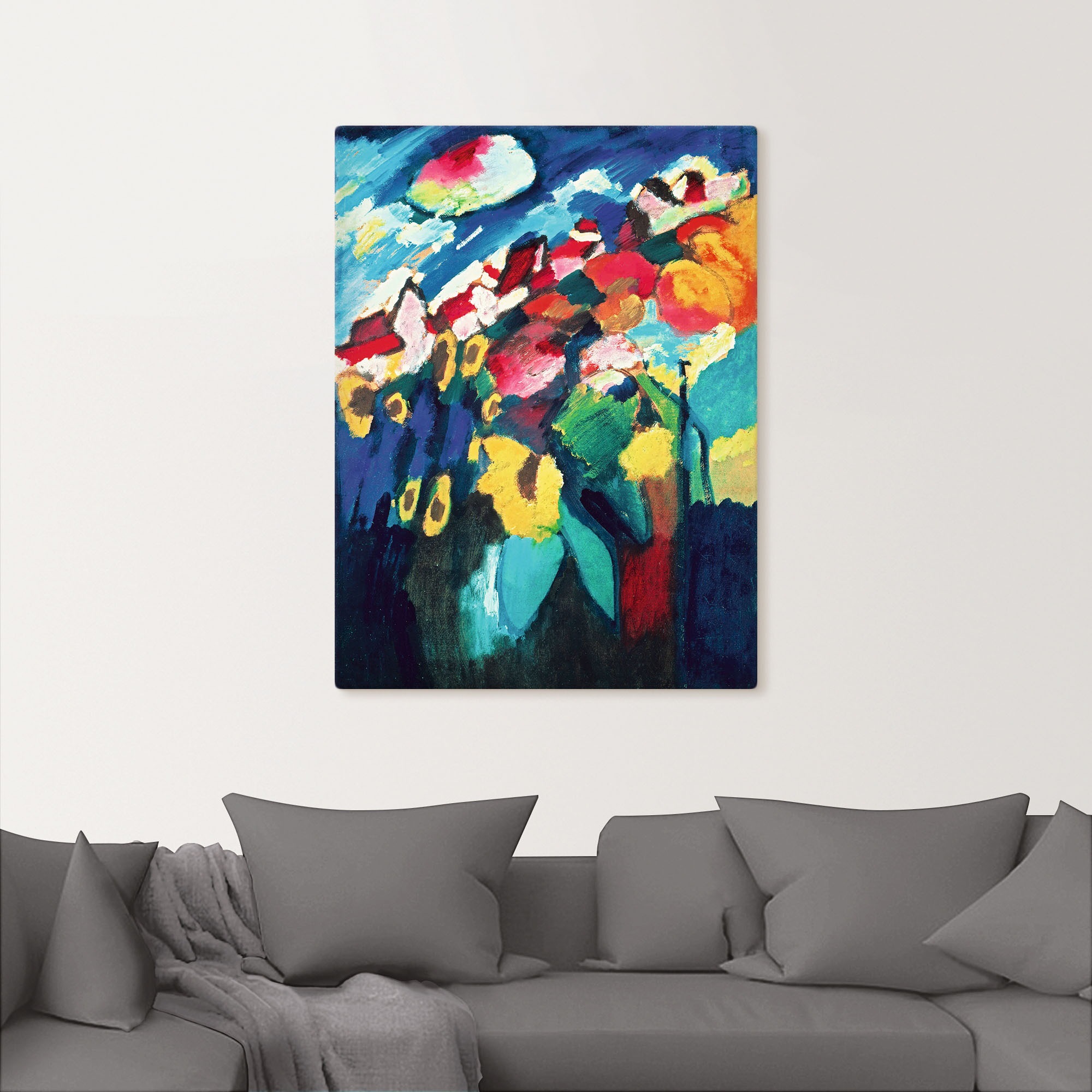 Artland Wandbild »Murnau, Garten II. 1910«, Gegenstandslos, (1 St.), als Alubild, Leinwandbild, Wandaufkleber oder Poster in versch. Größen