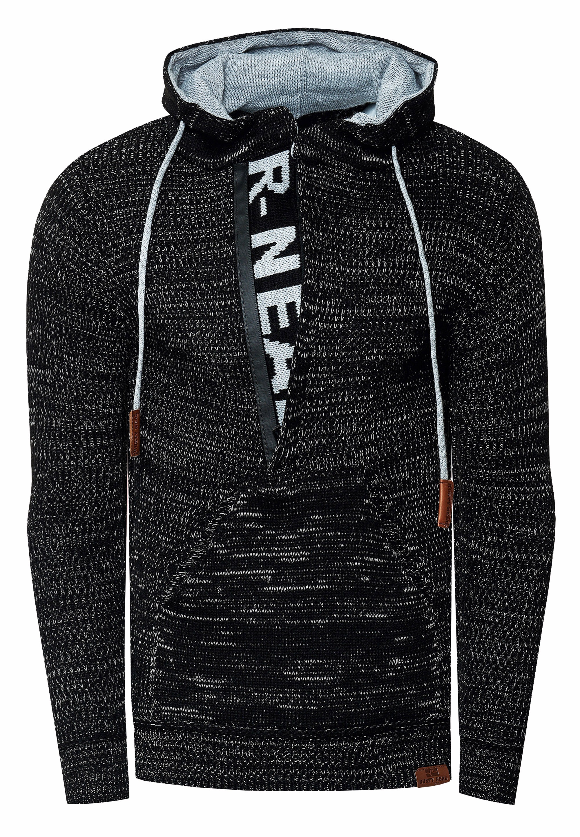 Rusty Neal Kapuzensweatshirt, mit stylischem Ausschnitt