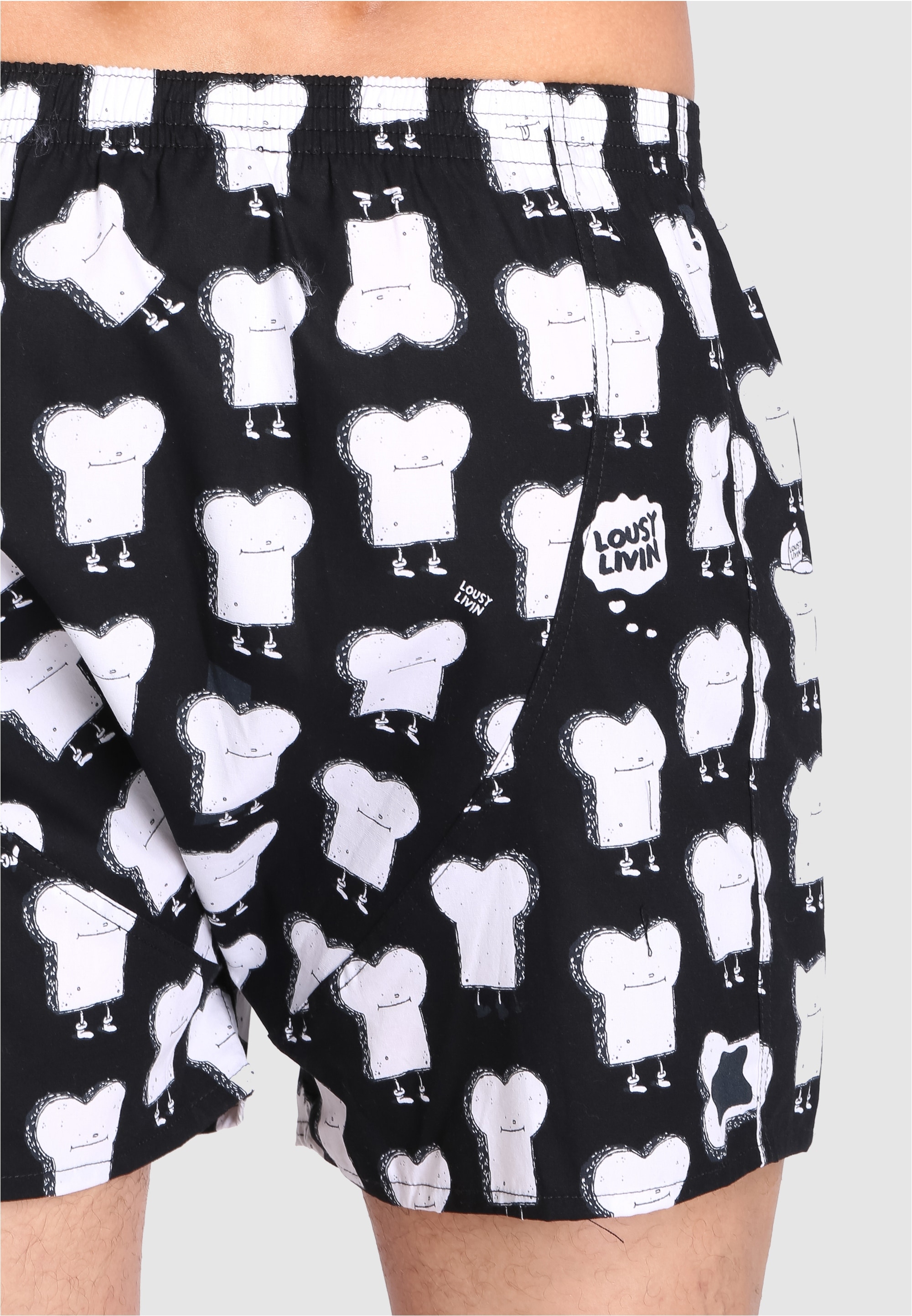 Lousy Livin Boxershorts »Toast Zitrone«, mit coolen Comic-Motiven