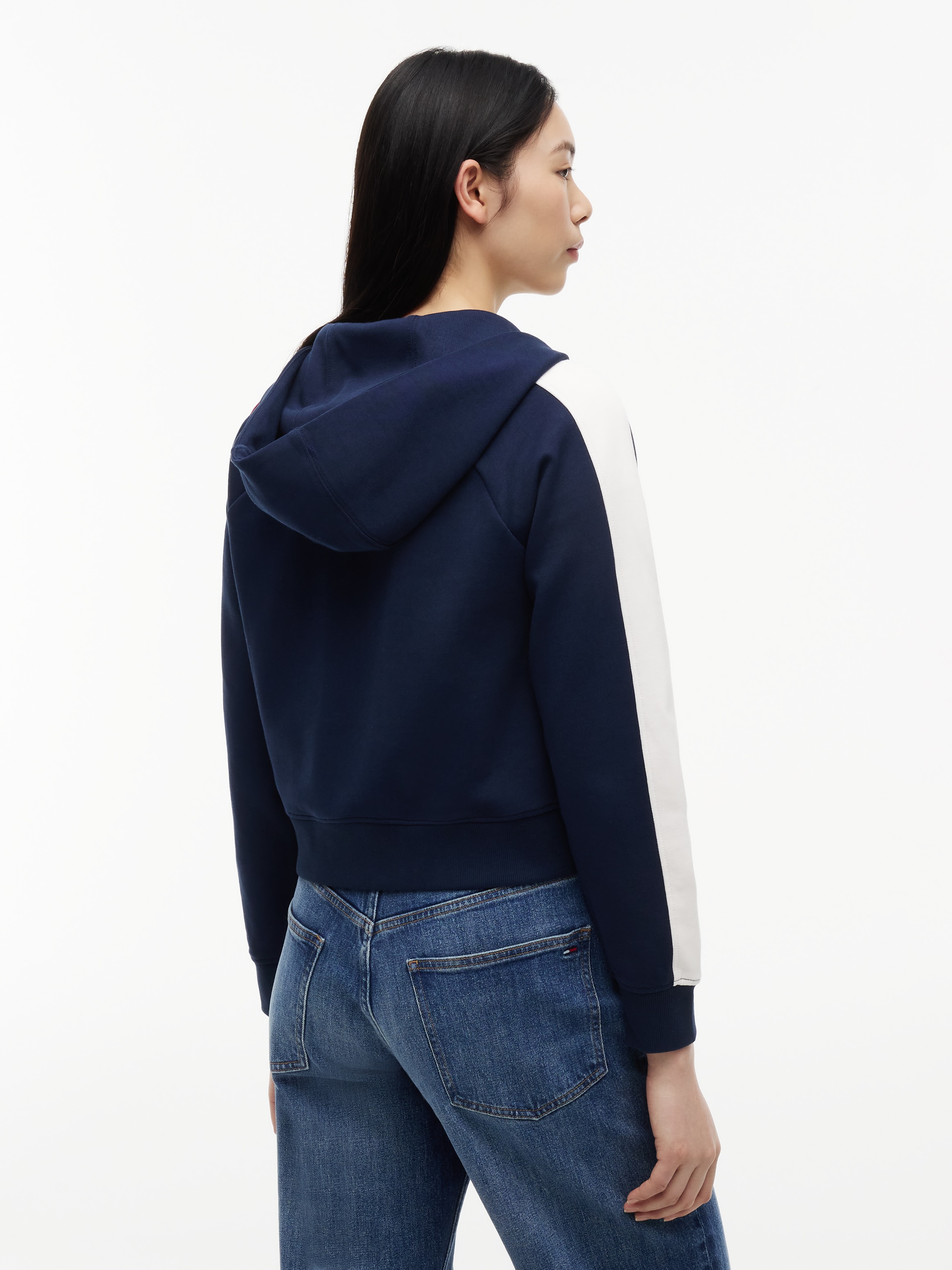 Tommy Jeans Kapuzensweatjacke »TJW REG BADGE TRACK HOOD EXT« Baumwollmischung, Kapuze