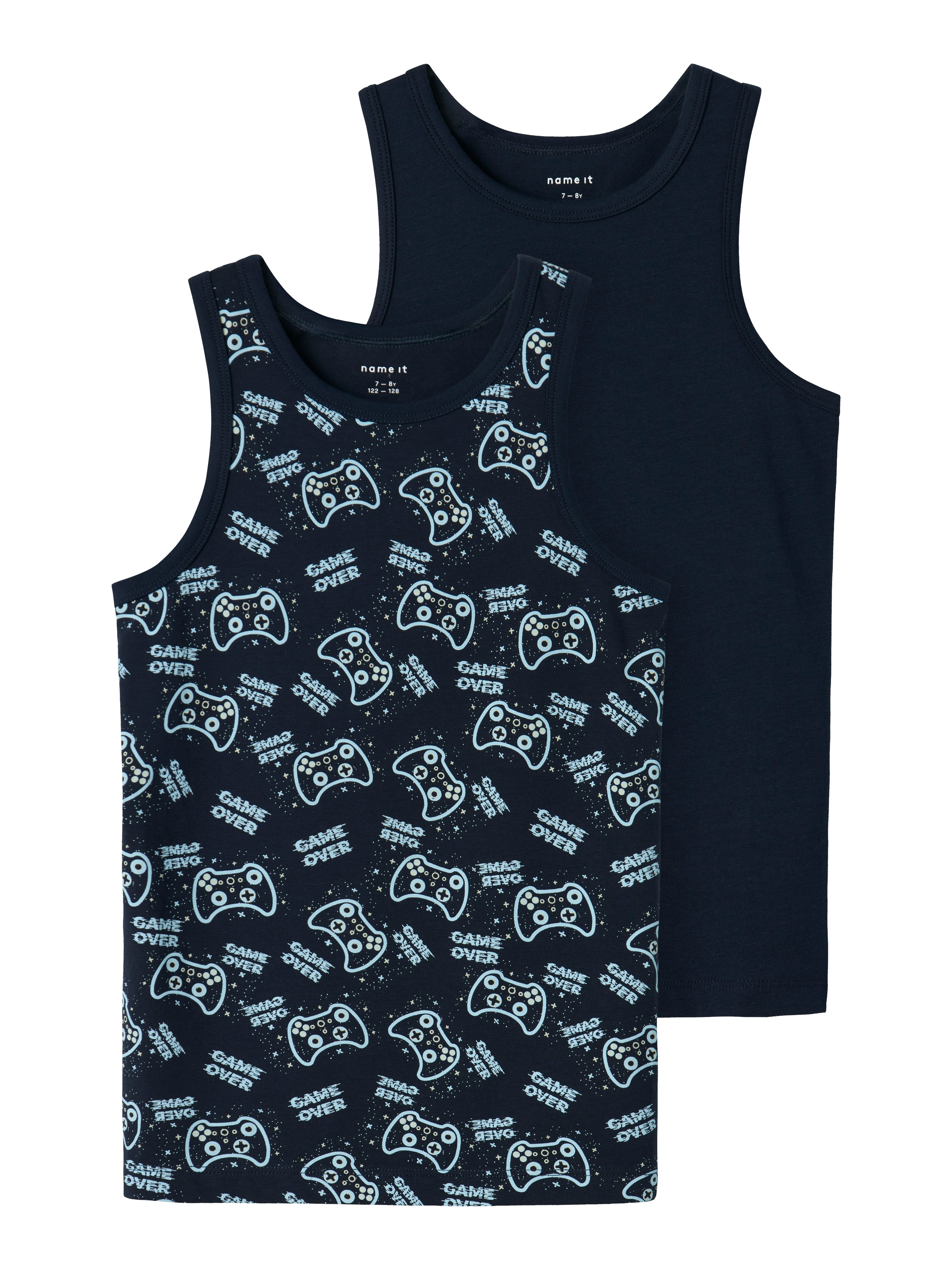 Thumbnail - Name It Unterhemd "NKMTANK TOP 2P SAPPHIRE GAME NOOS", (Packung, 2 St.)