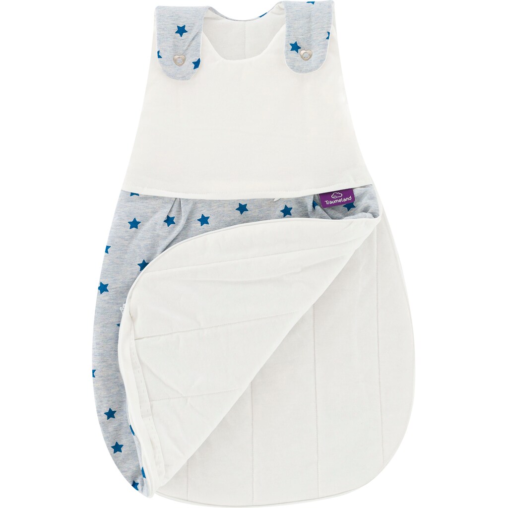 Träumeland Babyschlafsack »2tlg. Set LIEBMICH, Design Sternentraum blau«, (2 tlg.)