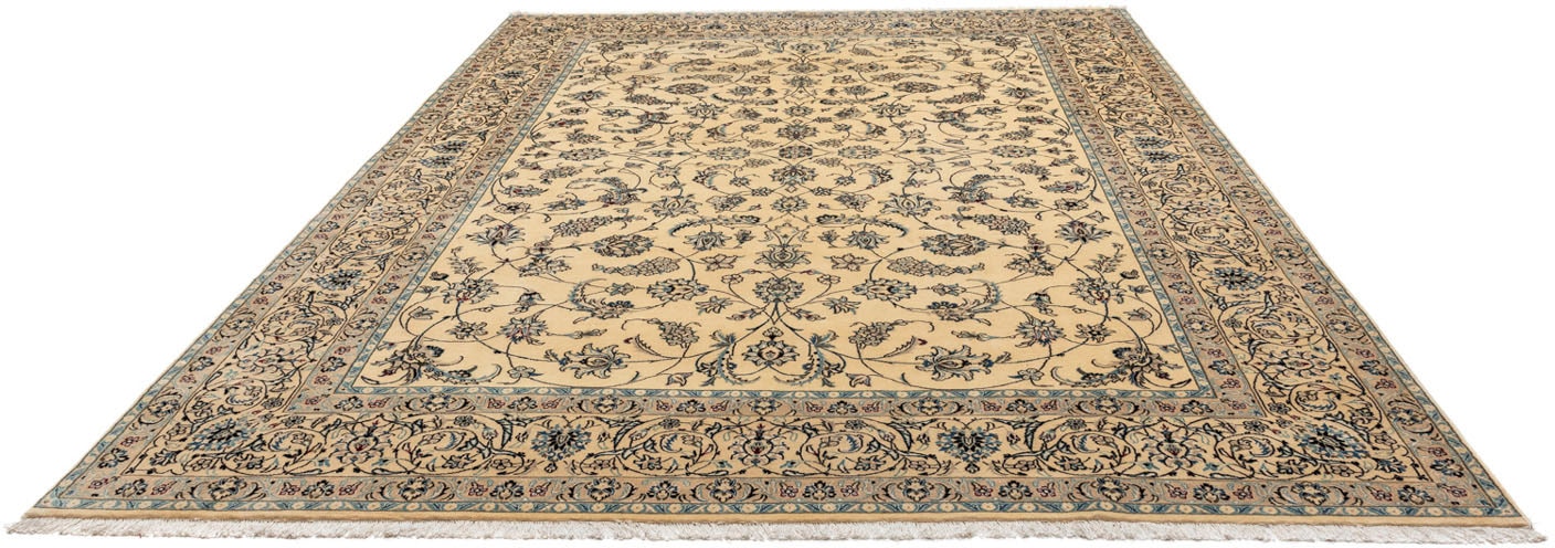 Wollteppich »Nain 9la Blumenmuster Beige 348 x 251 cm«, rechteckig, 6 mm Höhe, Unikat...