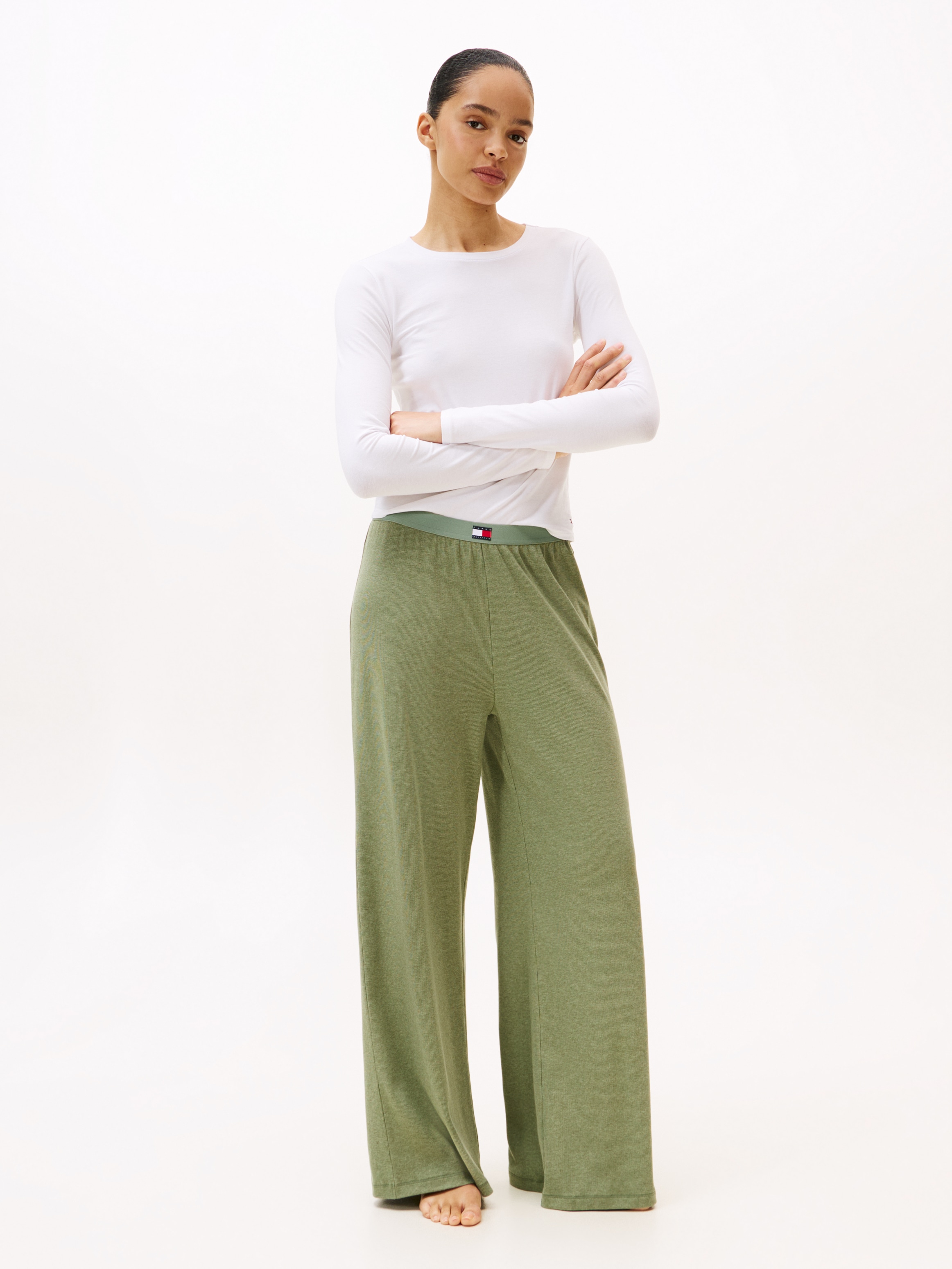 Tommy Hilfiger Underwear Homewearhose »RIB«, elastischer Bund, weites Bein