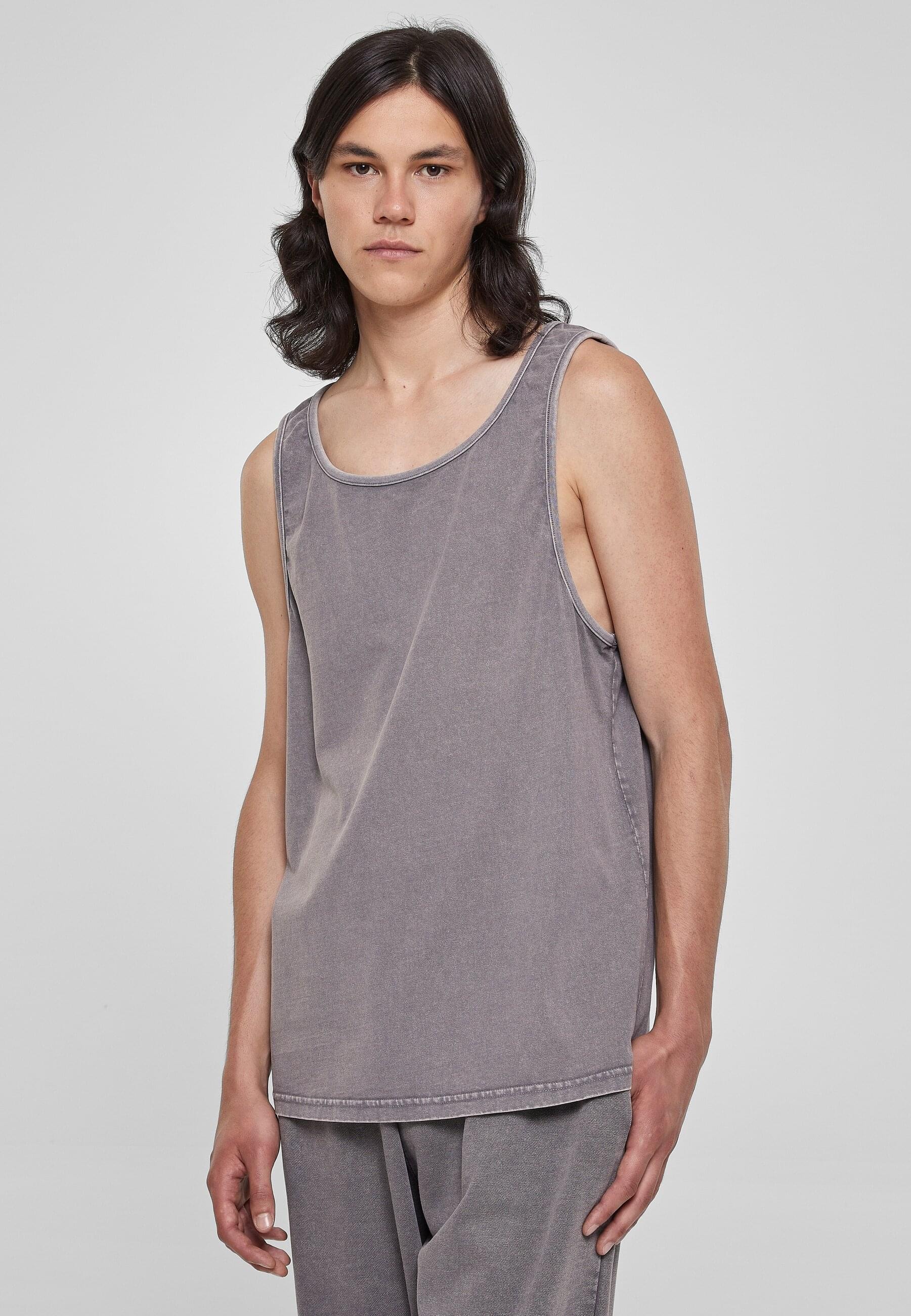 URBAN CLASSICS Tanktop »Urban Classics Herren Heavy Oversized Acid Wash Tank«, (1 tlg.)