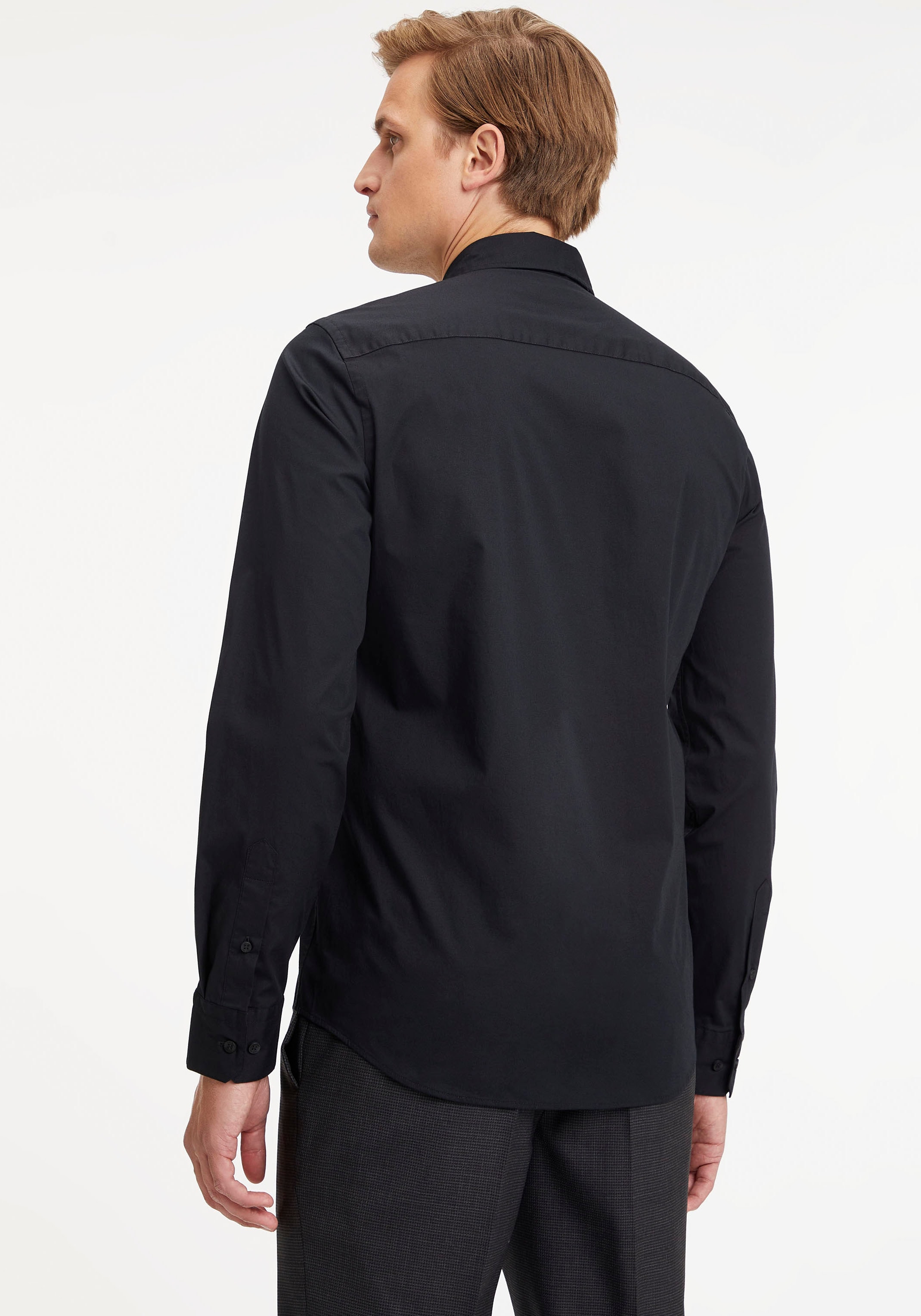 Calvin Klein Langarmhemd "SLIM FIT STRETCH POPLIN", mit Kentkragen günstig online kaufen