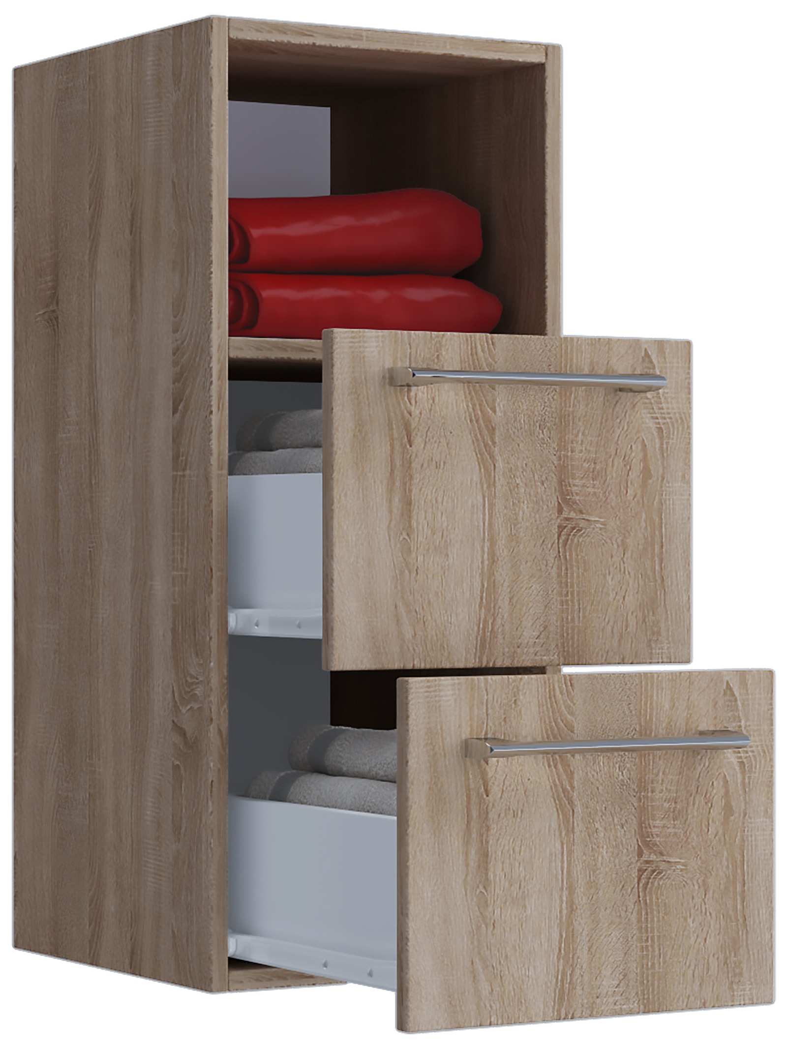 VCM Hochschrank "VCM Holz Wandregal  Midischrank  Maße: H. 76 x B. 33 x T. günstig online kaufen