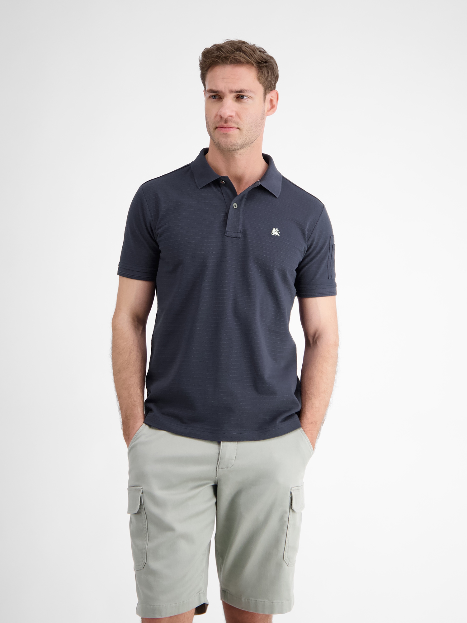 LERROS Poloshirt "LERROS Herren Poloshirt, tonal gestreift" günstig online kaufen