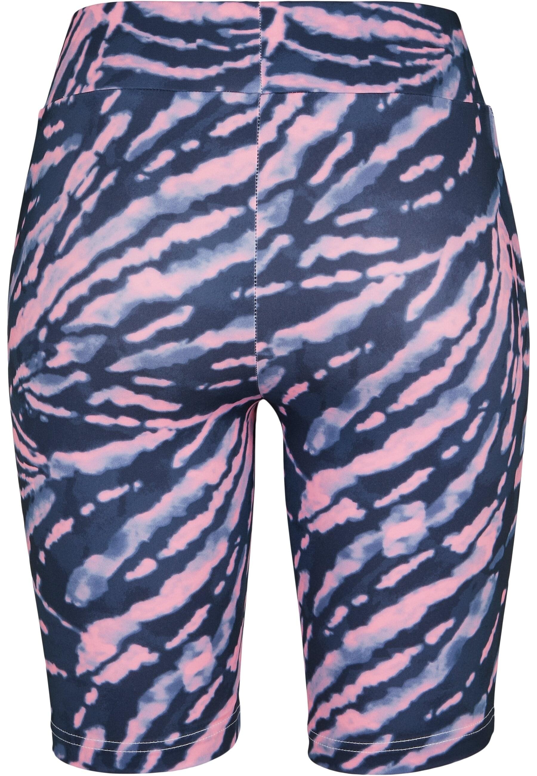 URBAN CLASSICS Stoffhose »Urban Classics Damen Ladies Tie Dye Cycling Shorts«, (1 tlg.)