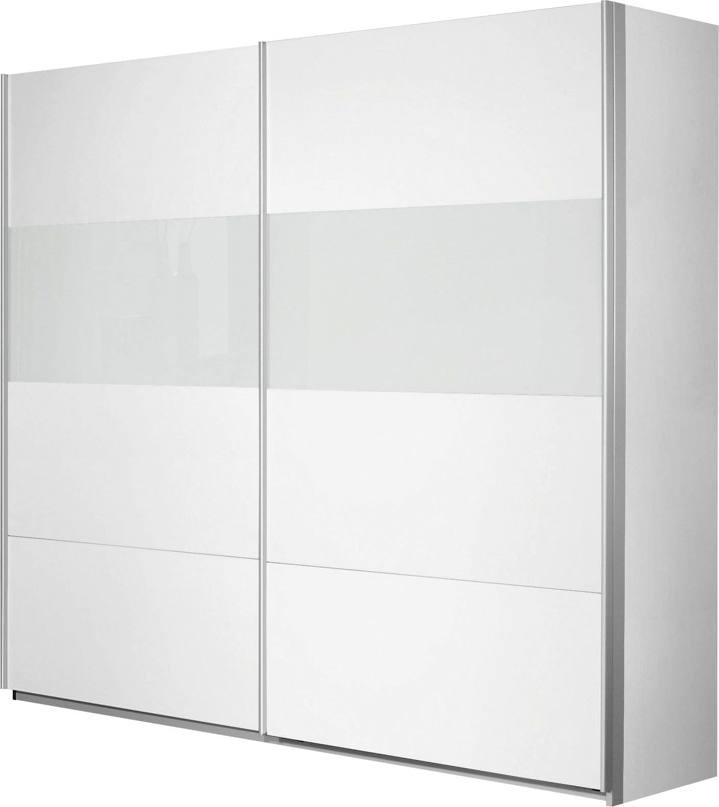 rauch "Quadra Schrank Schlafzimmerschrank in vielen Breiten" Kleiderschrank Garderobenschrank mit Glaselementen