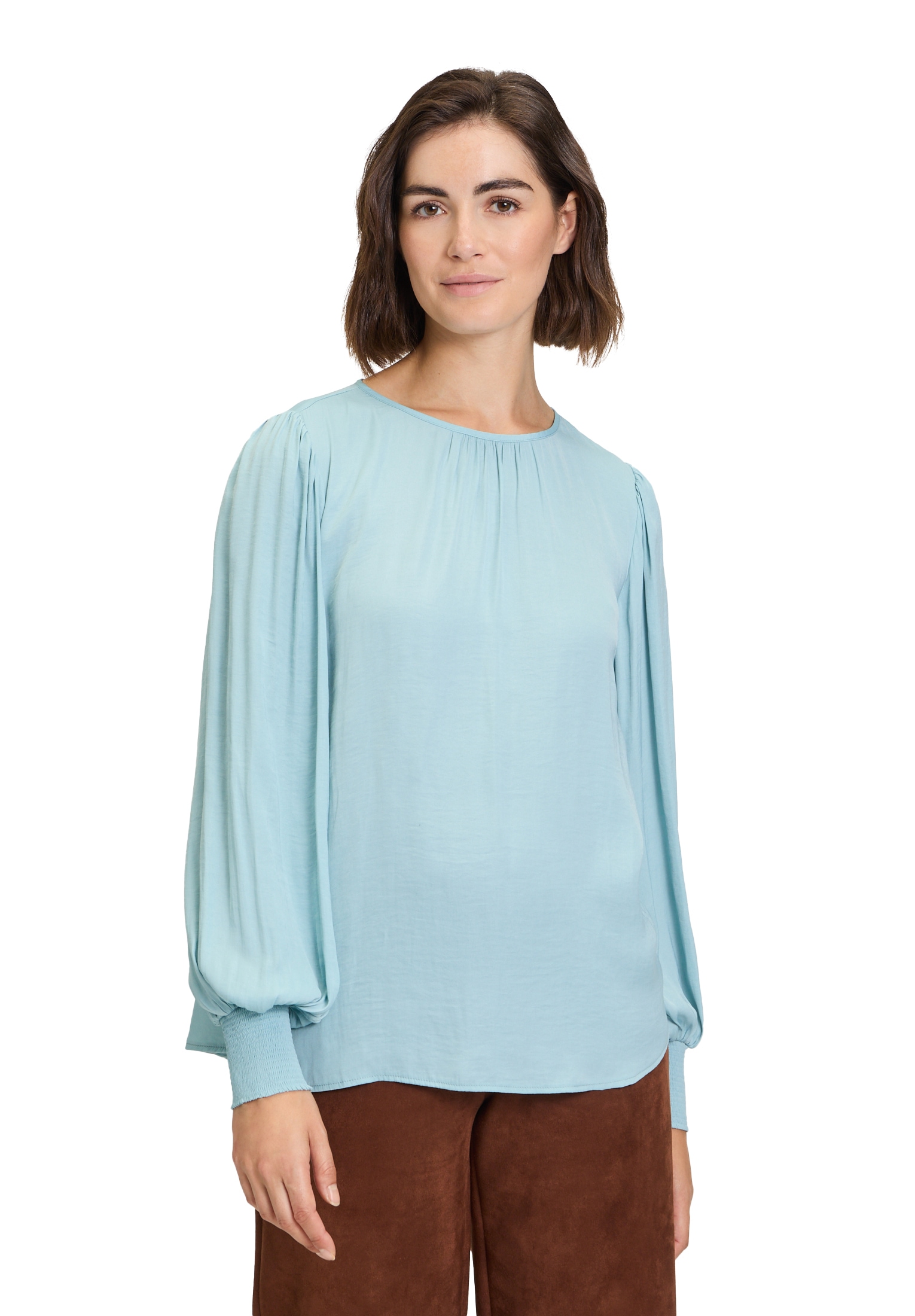 Betty Barclay Satinbluse "Betty Barclay Satin-Bluse langarm"