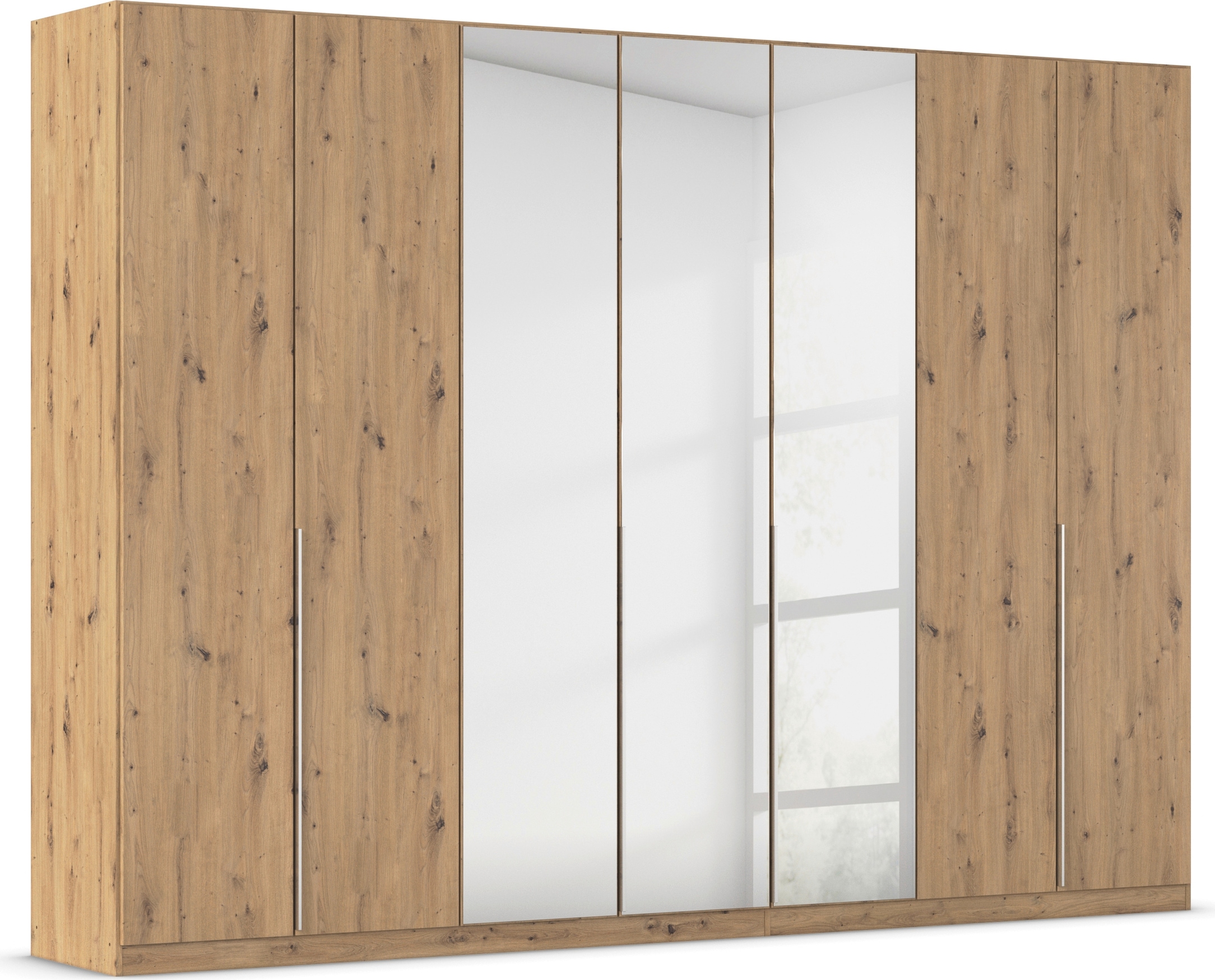 OTTO home Drehtürenschrank "Kleiderschrank Schrank Garderobe AGORDO mit Dekor- oder Hochglanzfront" in zwei Griff-Farben, Breiten 91-405 cm, durchdachte Innenausstattung, in 8 Breiten und 2 Höhen MADE IN GERMANY