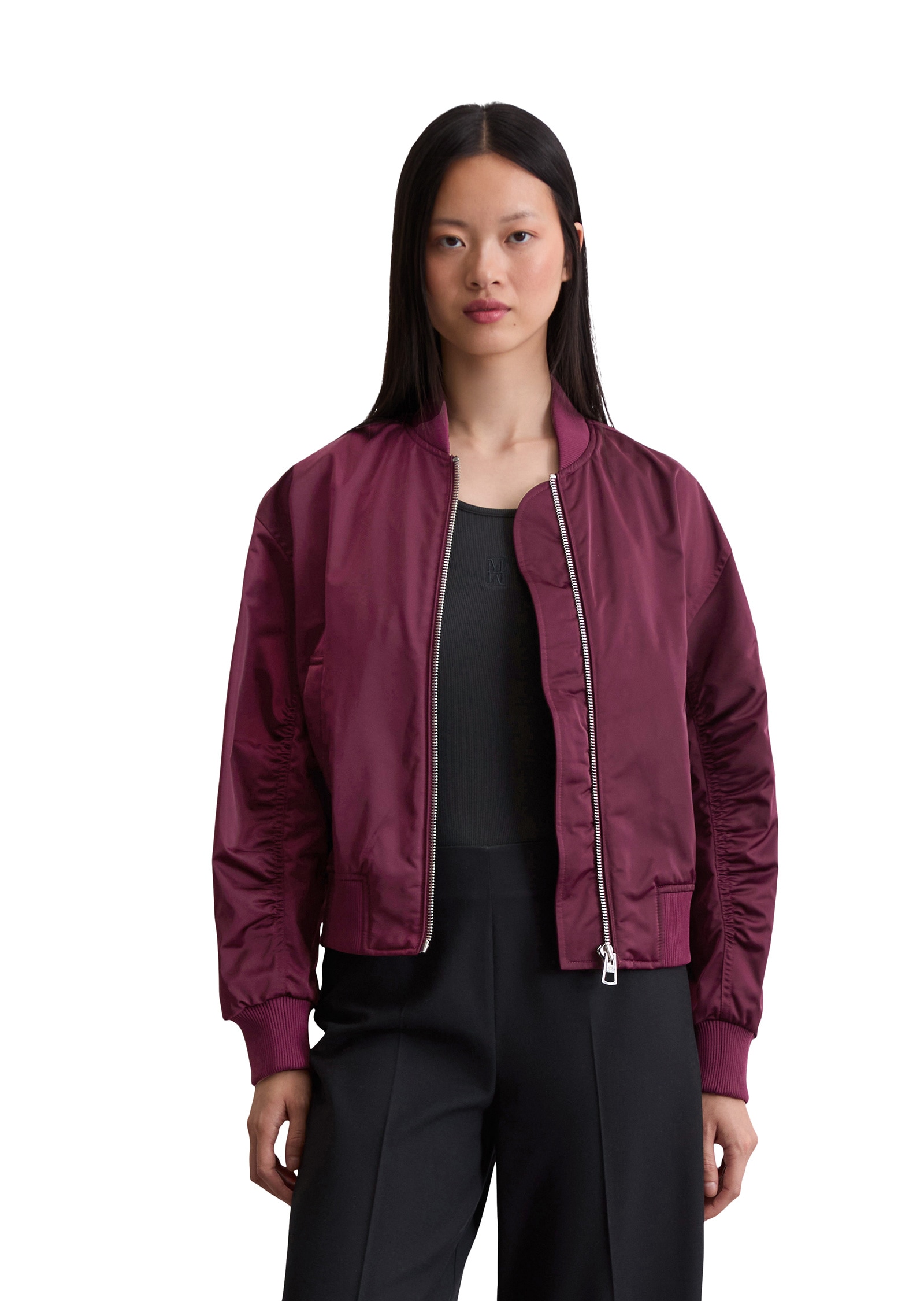 Marc OPolo Outdoorjacke "aus recyceltem Shiny-Polyester-Twill", ohne Kapuze günstig online kaufen