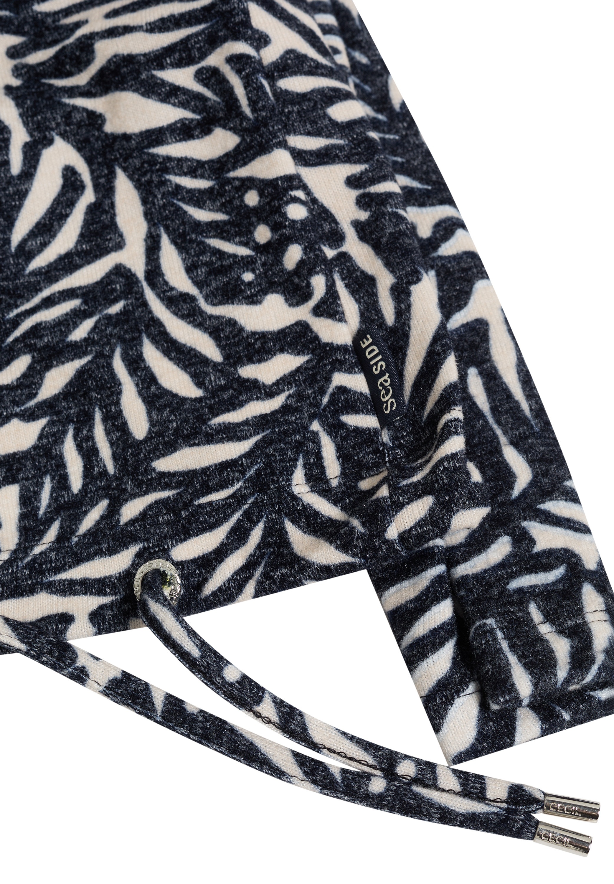 Cecil Langarmshirt mit Schalkragen