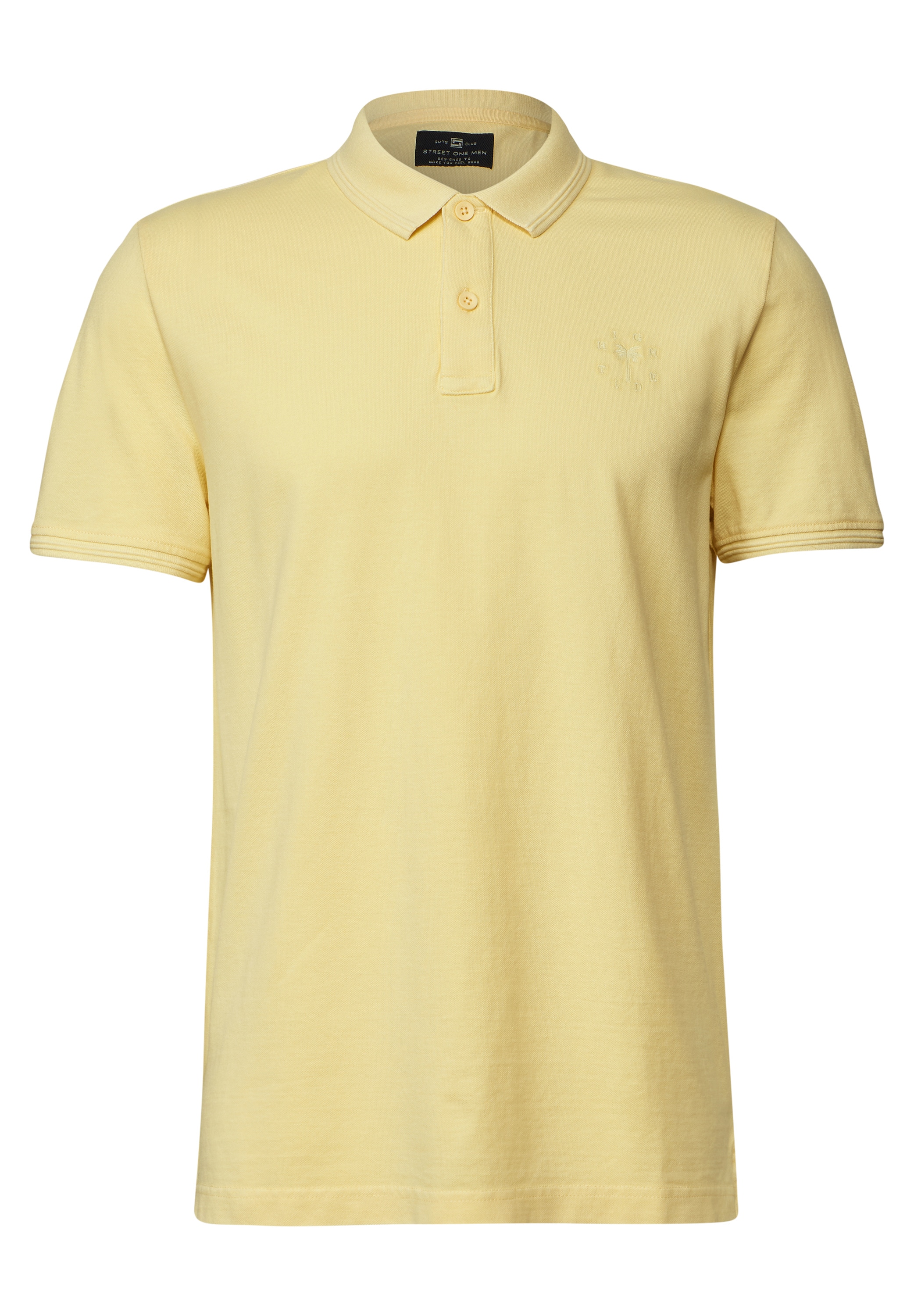 STREET ONE MEN Poloshirt, mit Seitlichen Einschlitzen am Saum