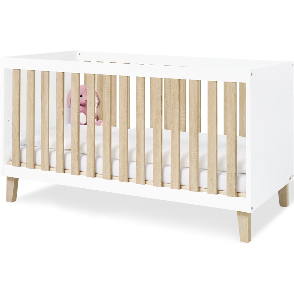 Pinolino® Babyzimmer-Komplettset »Lumi«, (Set, 3 St., Kinderbett, Schrank, Wickelkommode)