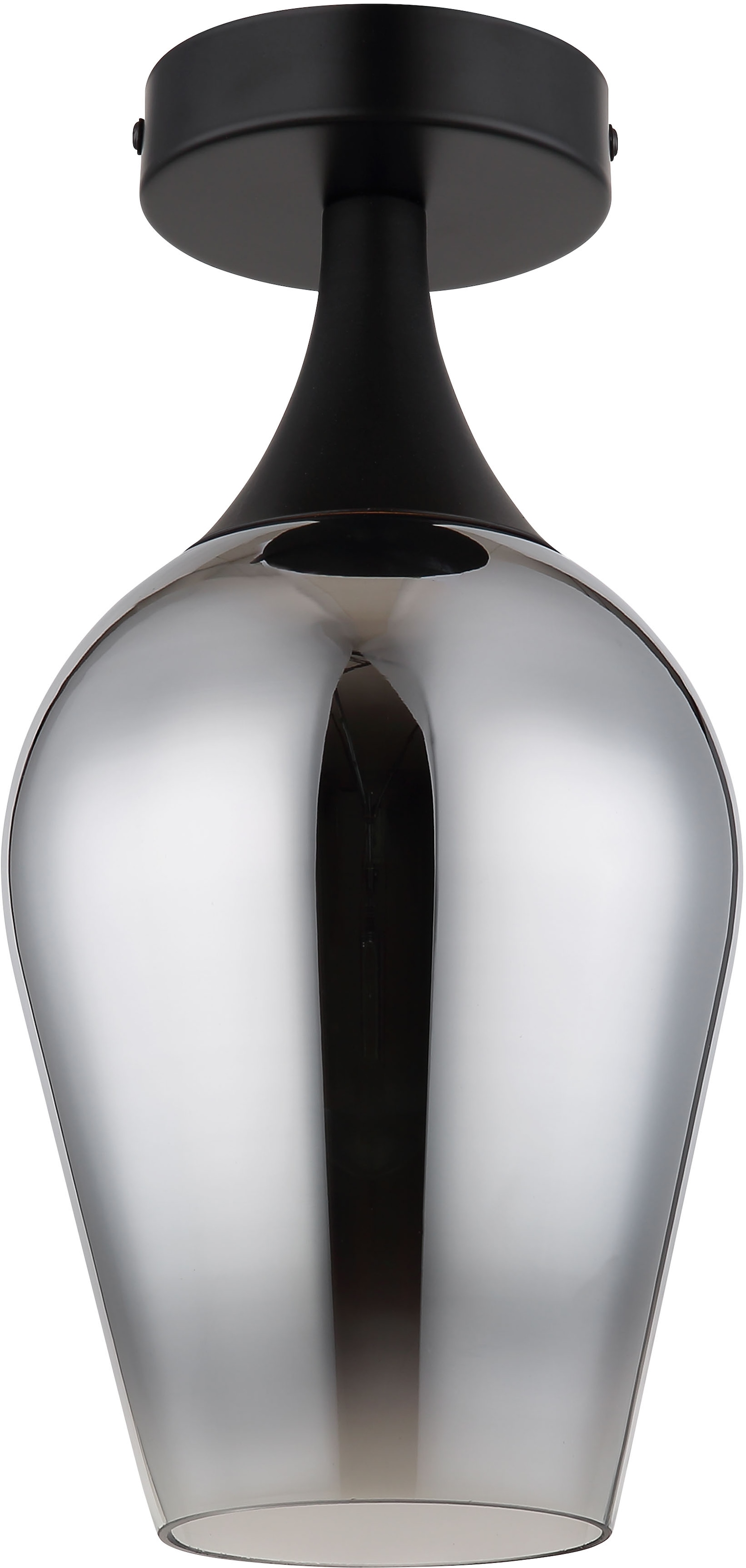 GLOBO LIGHTING Deckenleuchte »LAVUS«, Leuchtmittel E27 | ohne Leuchtmittel, Deckenlampe/Glas verchromt/Wohnzimmer/Flur/modern
