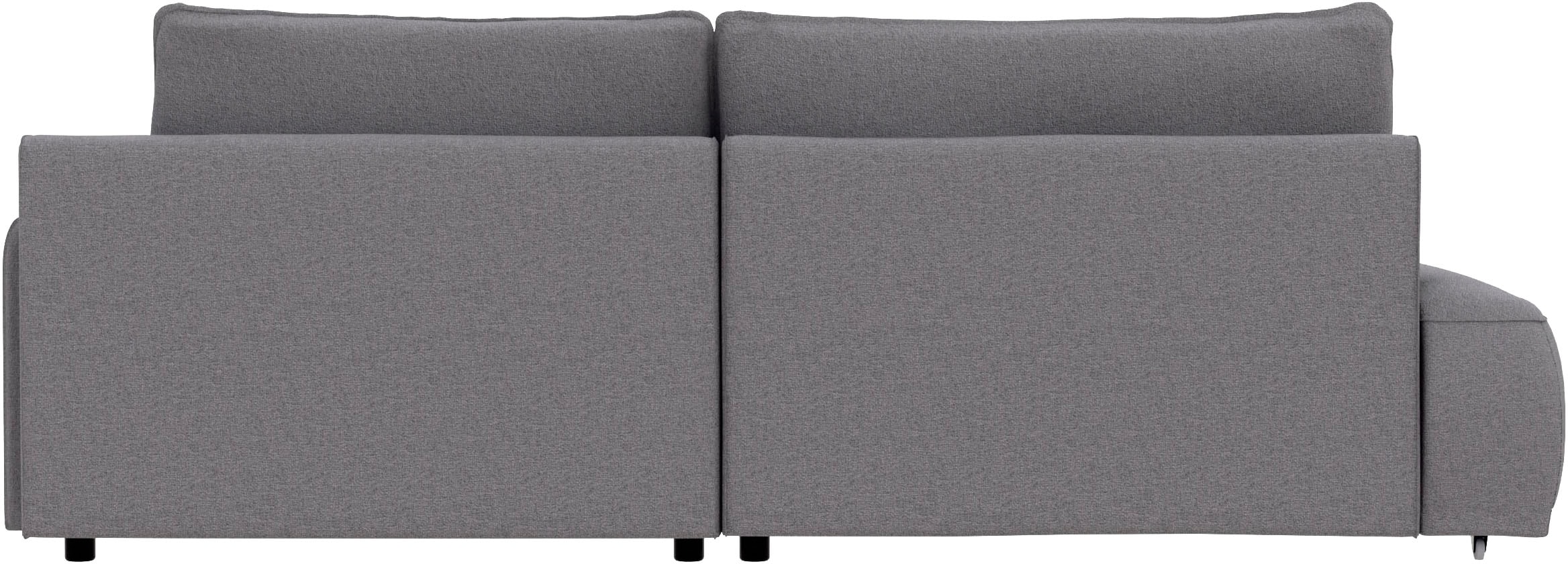 TRENDMANUFAKTUR Ecksofa »Fordon II, Schlafsofa mit Bettkasten, Couch in L-Form, Breite 250 cm«, in Struktur LUMOS, 3D-Effekt, anthrazit, Armlehne rechts