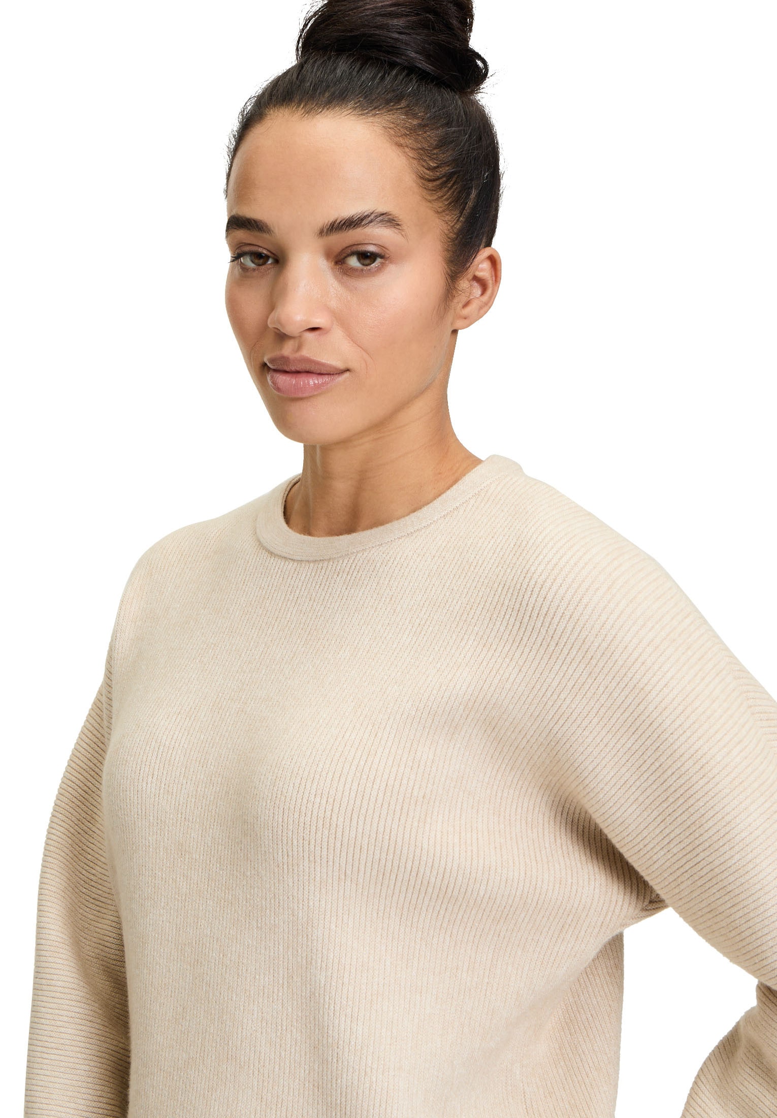 Betty&Co Strickpullover »Betty & Co Damen Strickpullover mit Struktur«, (1 tlg.), Struktur
