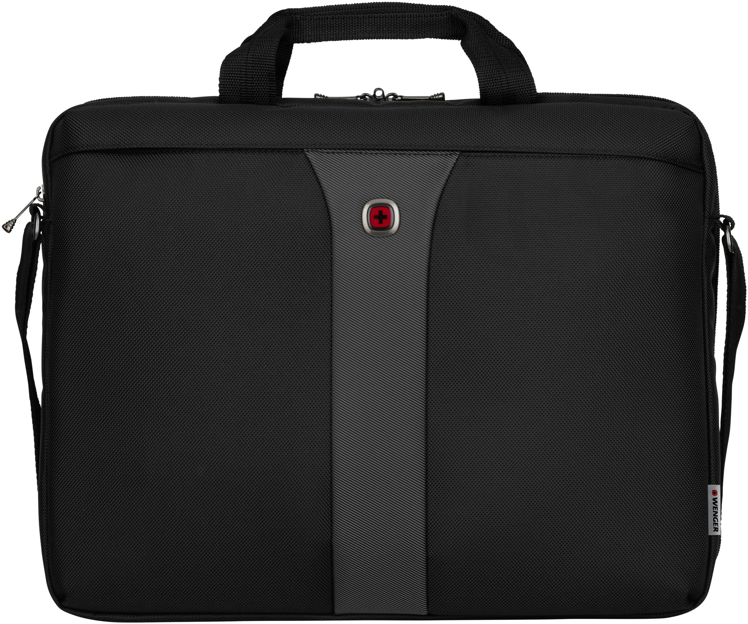 Wenger Laptoptasche "Legacy, schwarz/grau", mit 17-Zoll Laptopfach und ShockGuard Schutzsystem