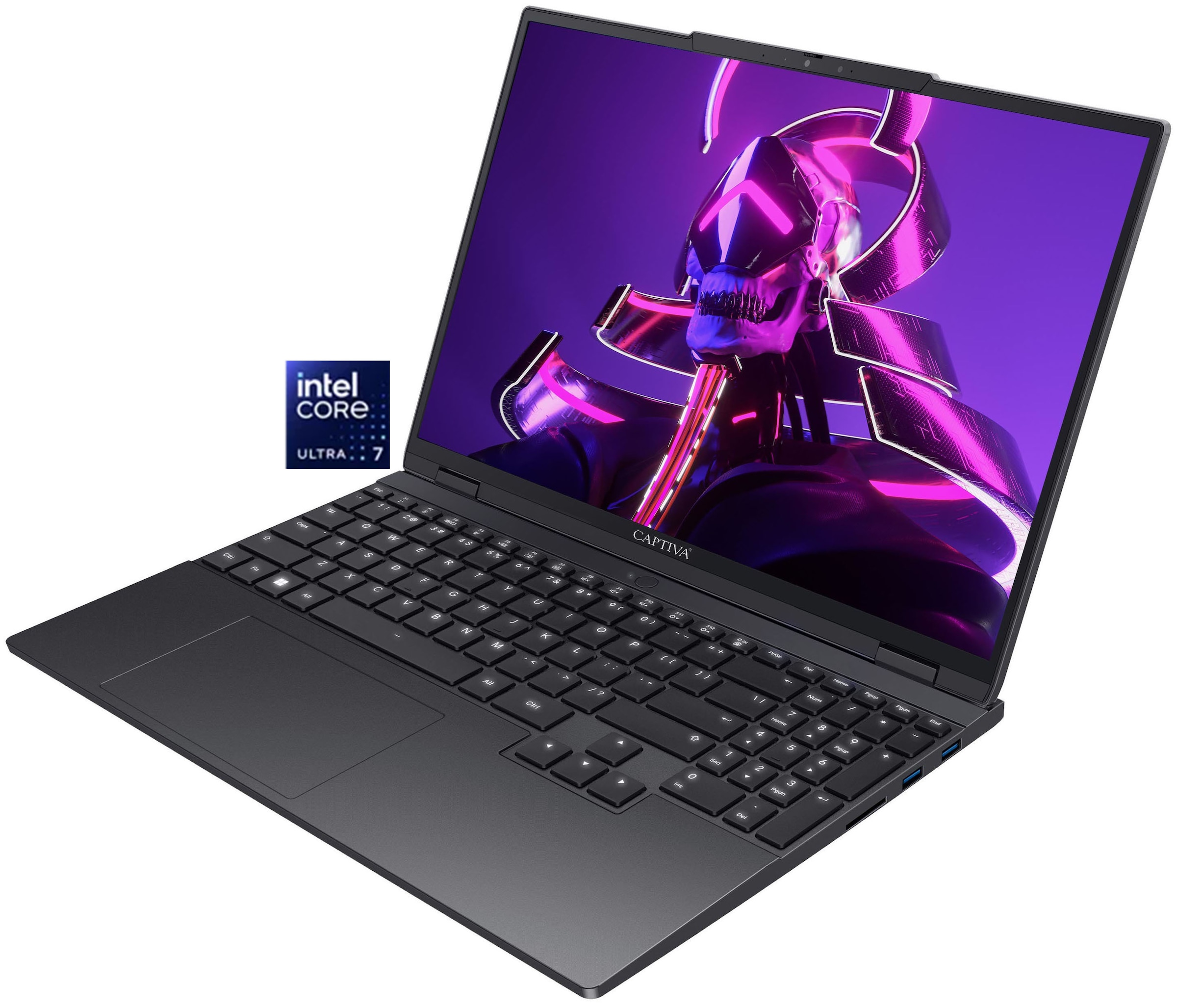 CAPTIVA Business-Notebook "Business/Office I10-1421GE", schwarz, 16 GB RAM 500 GB SSD, Ultra 7, Microsoft Windows 11 Pro (64 Bit), Notebooks